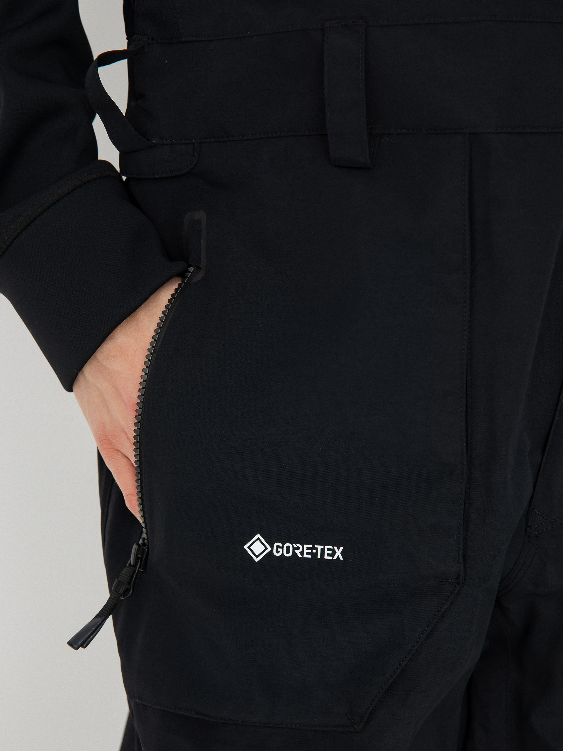 Męskie Spodnie snowboardowe Volcom Rain Gore Tex Bib Overall (black)
