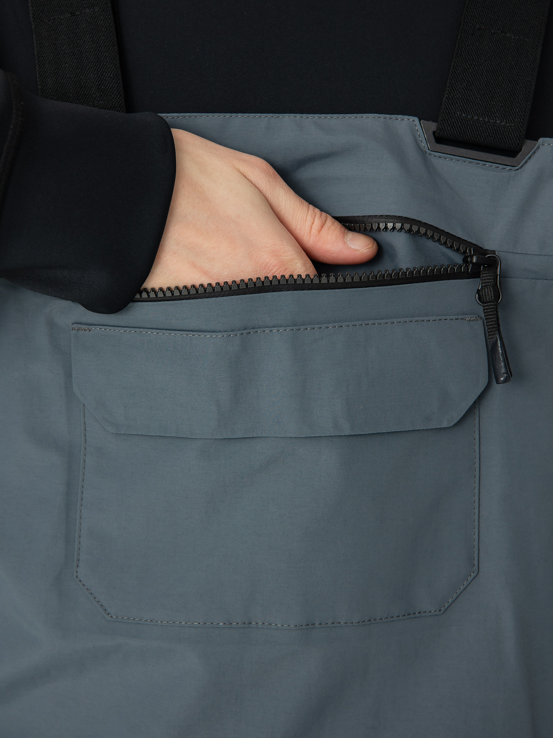 Męskie Spodnie snowboardowe Volcom Rain Gore Tex Bib Overall (dark grey)