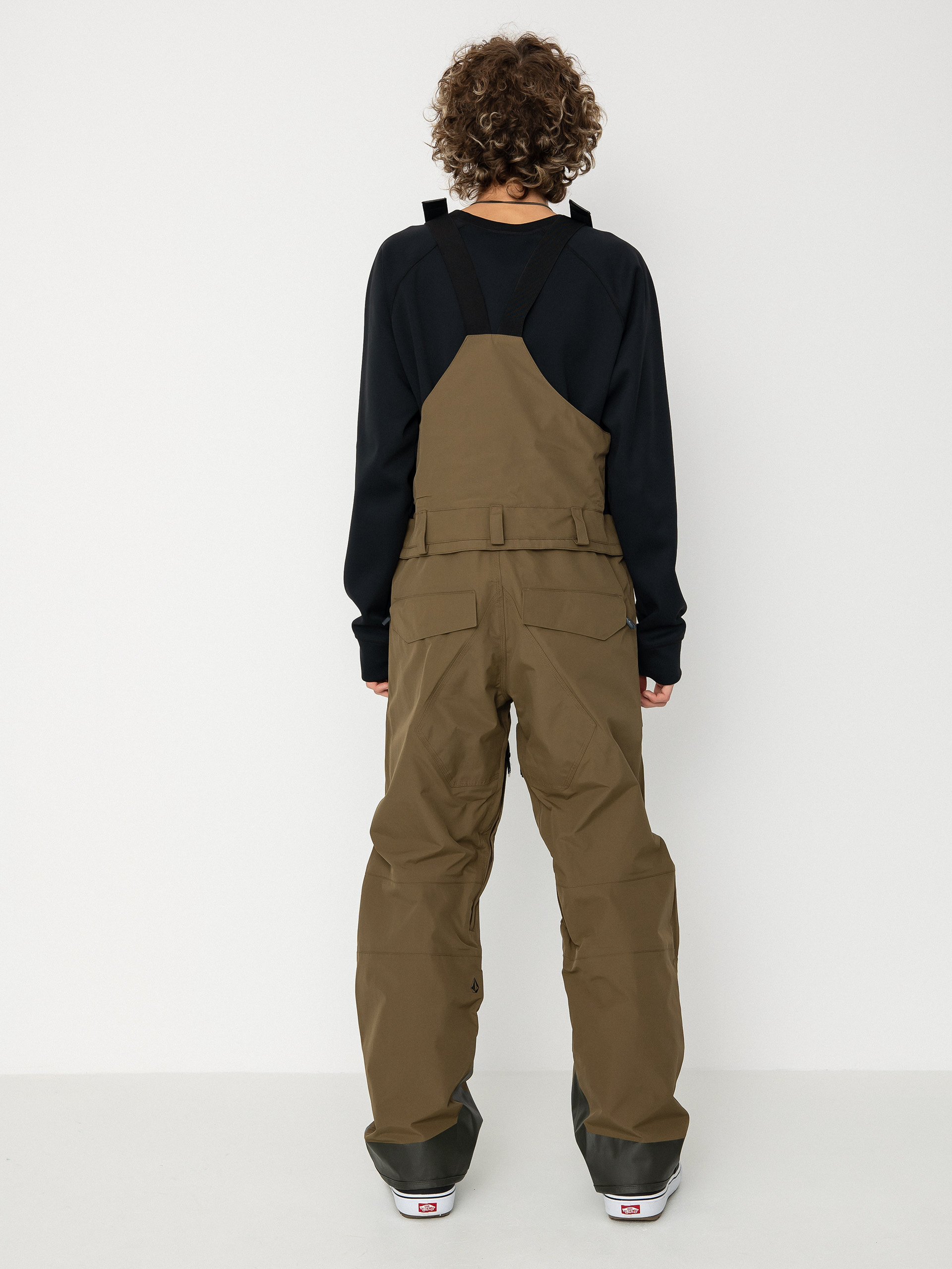 Męskie Spodnie snowboardowe Volcom Rain Gore Tex Bib Overall (dark teak)
