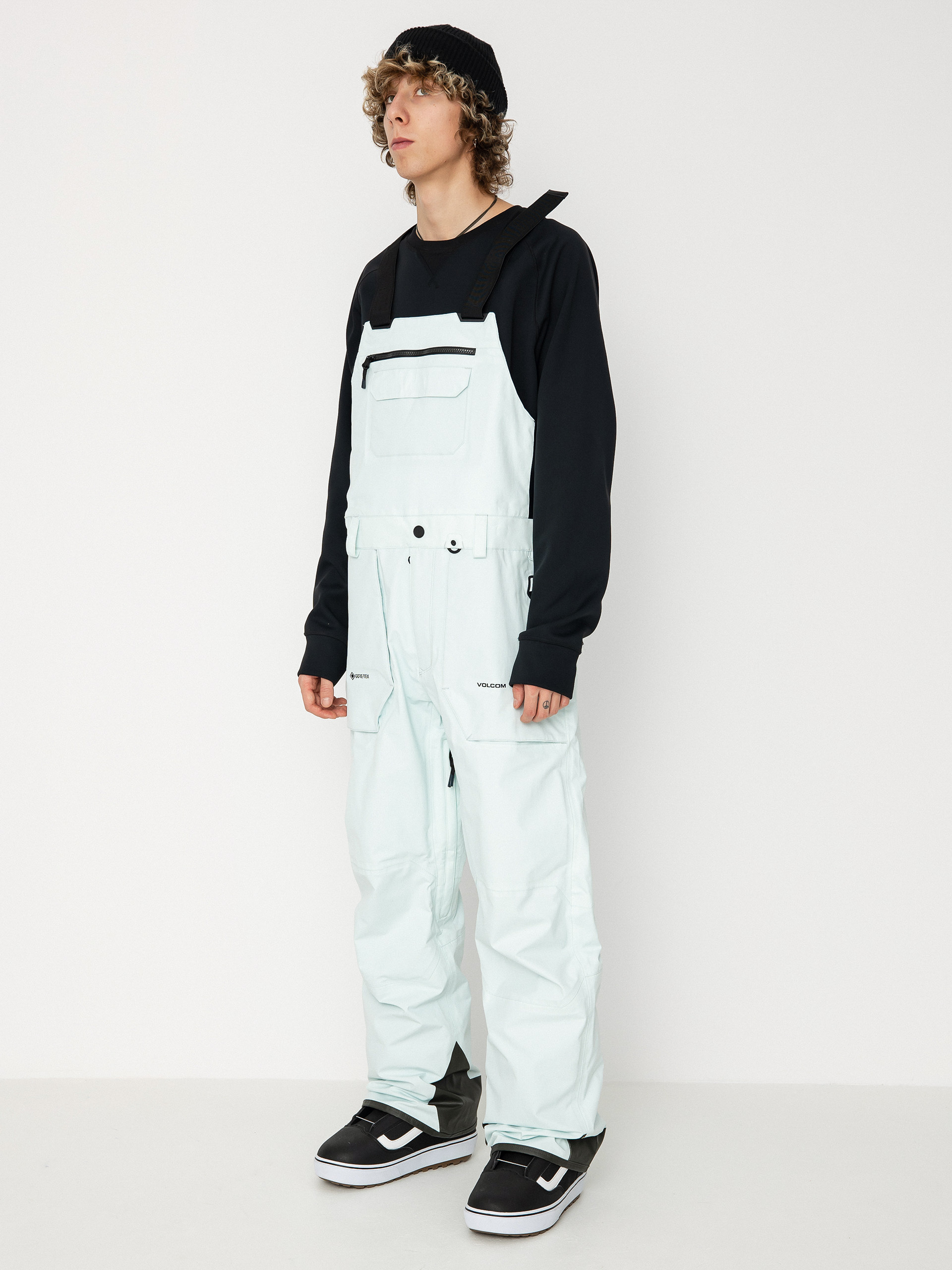 Męskie Spodnie snowboardowe Volcom Rain Gore Tex Bib Overall (sky)