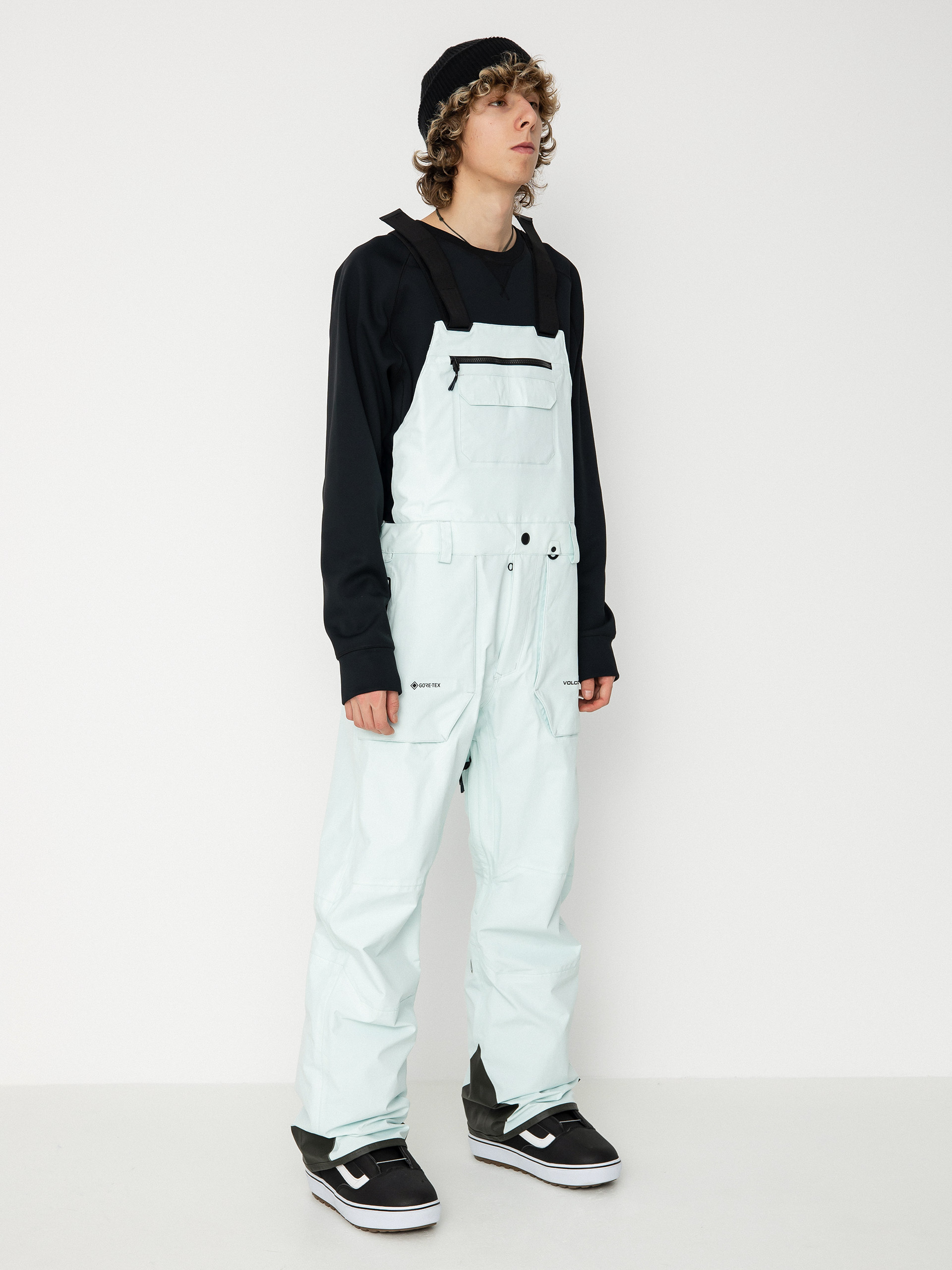 Męskie Spodnie snowboardowe Volcom Rain Gore Tex Bib Overall (sky)
