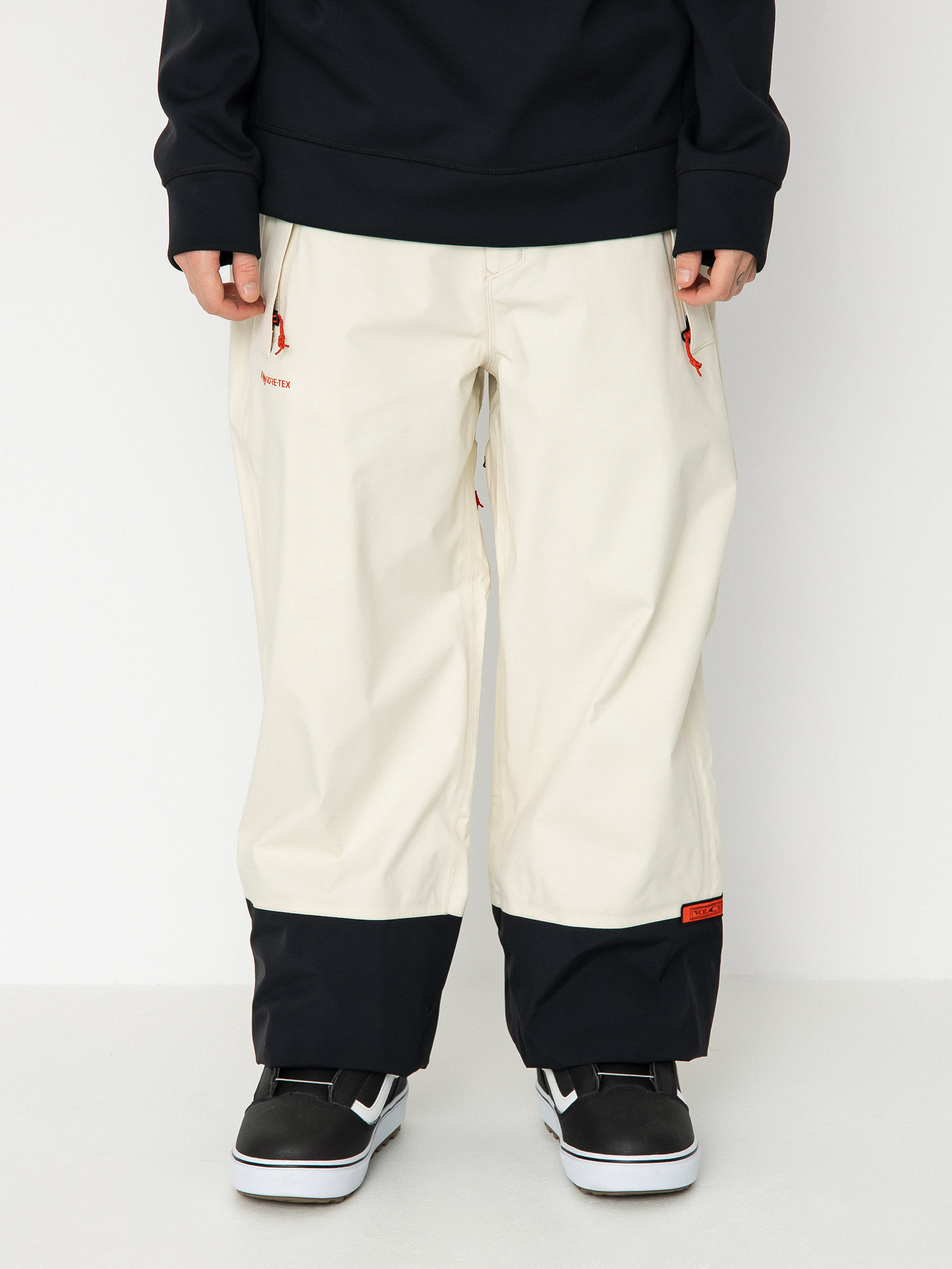 Męskie Spodnie snowboardowe Volcom Longo Gore Tex (off white)