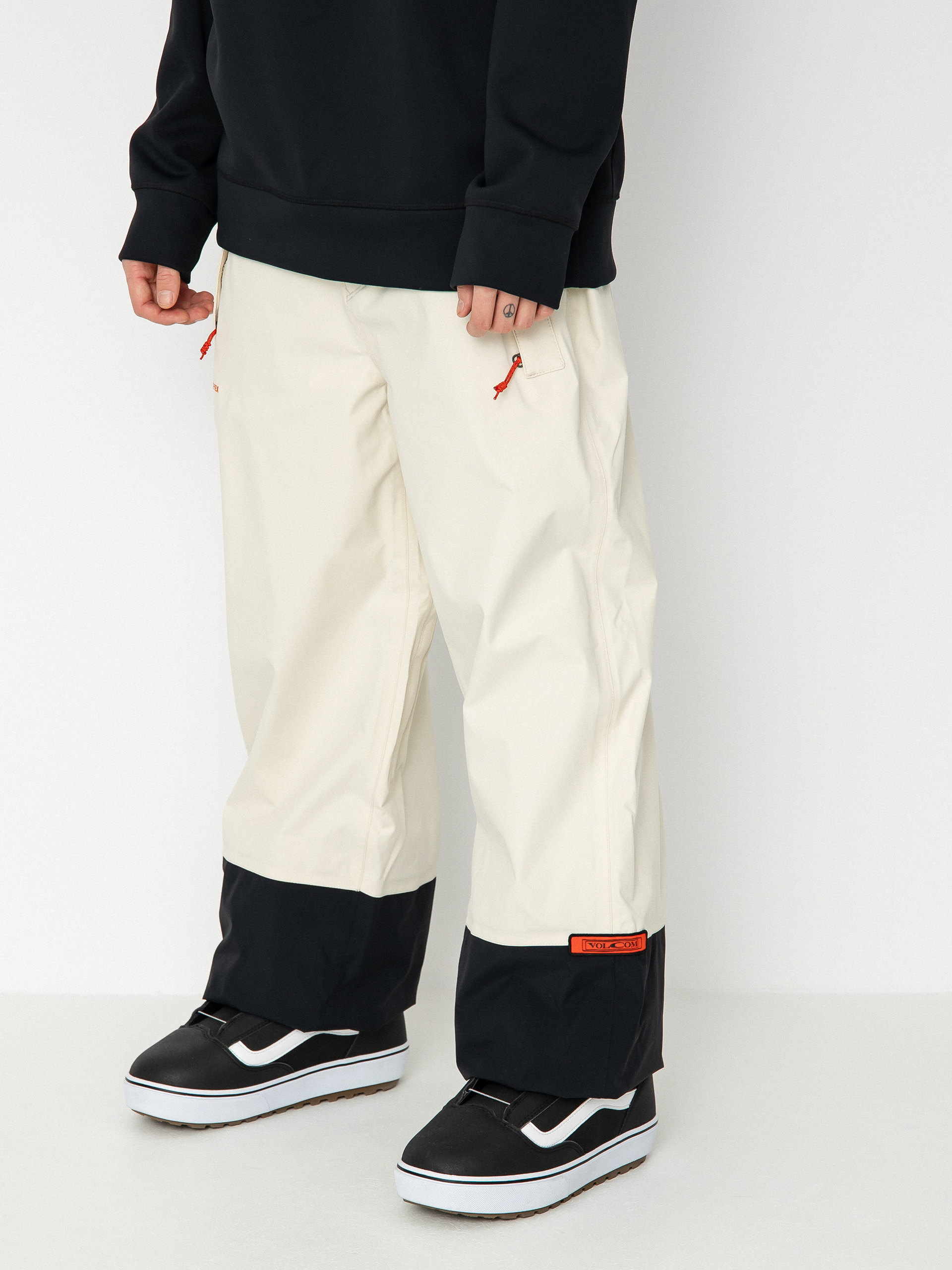 Męskie Spodnie snowboardowe Volcom Longo Gore Tex (off white)
