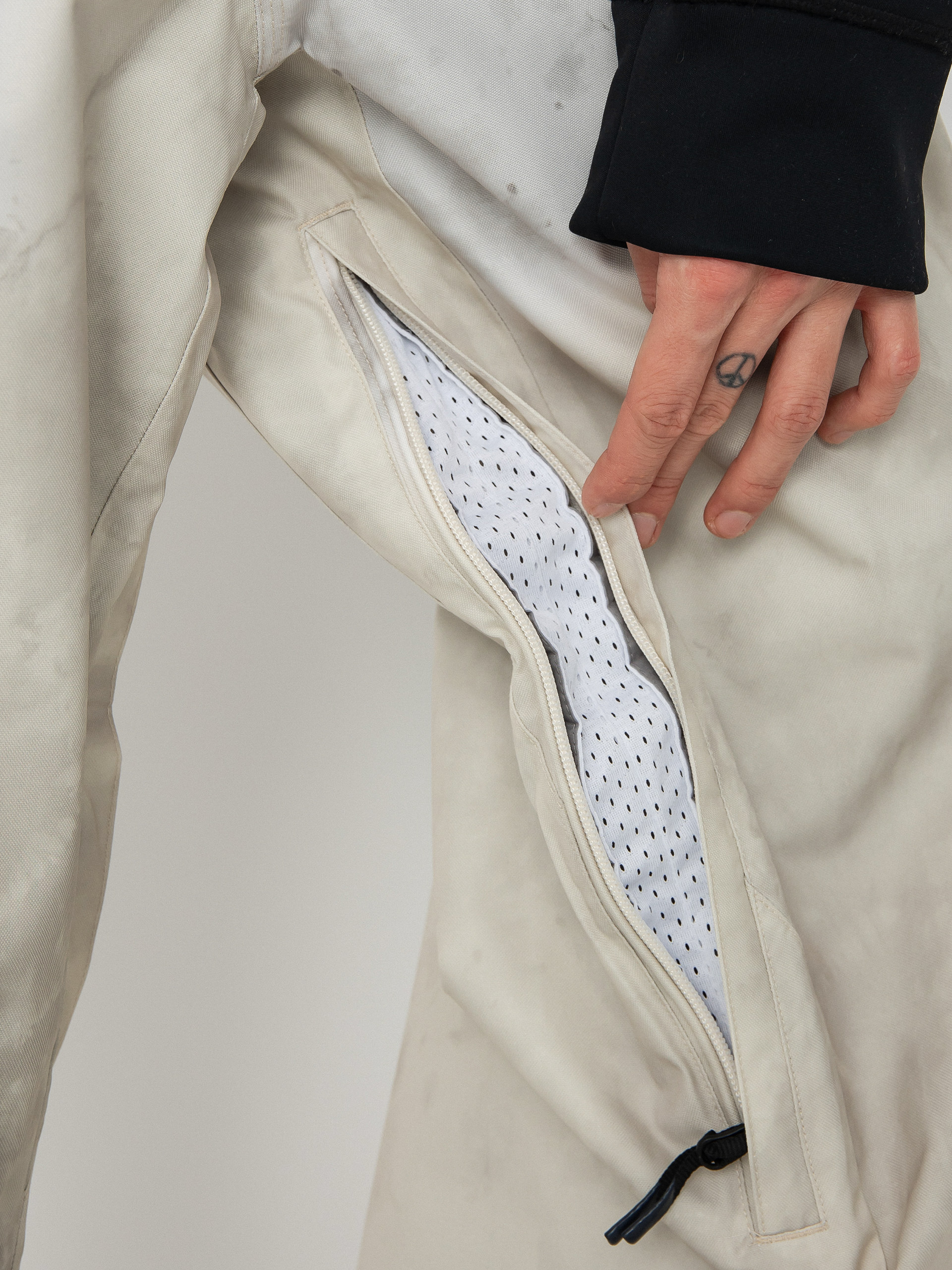 Męskie Spodnie snowboardowe Volcom Vlcmxdustbox (bleach cream)