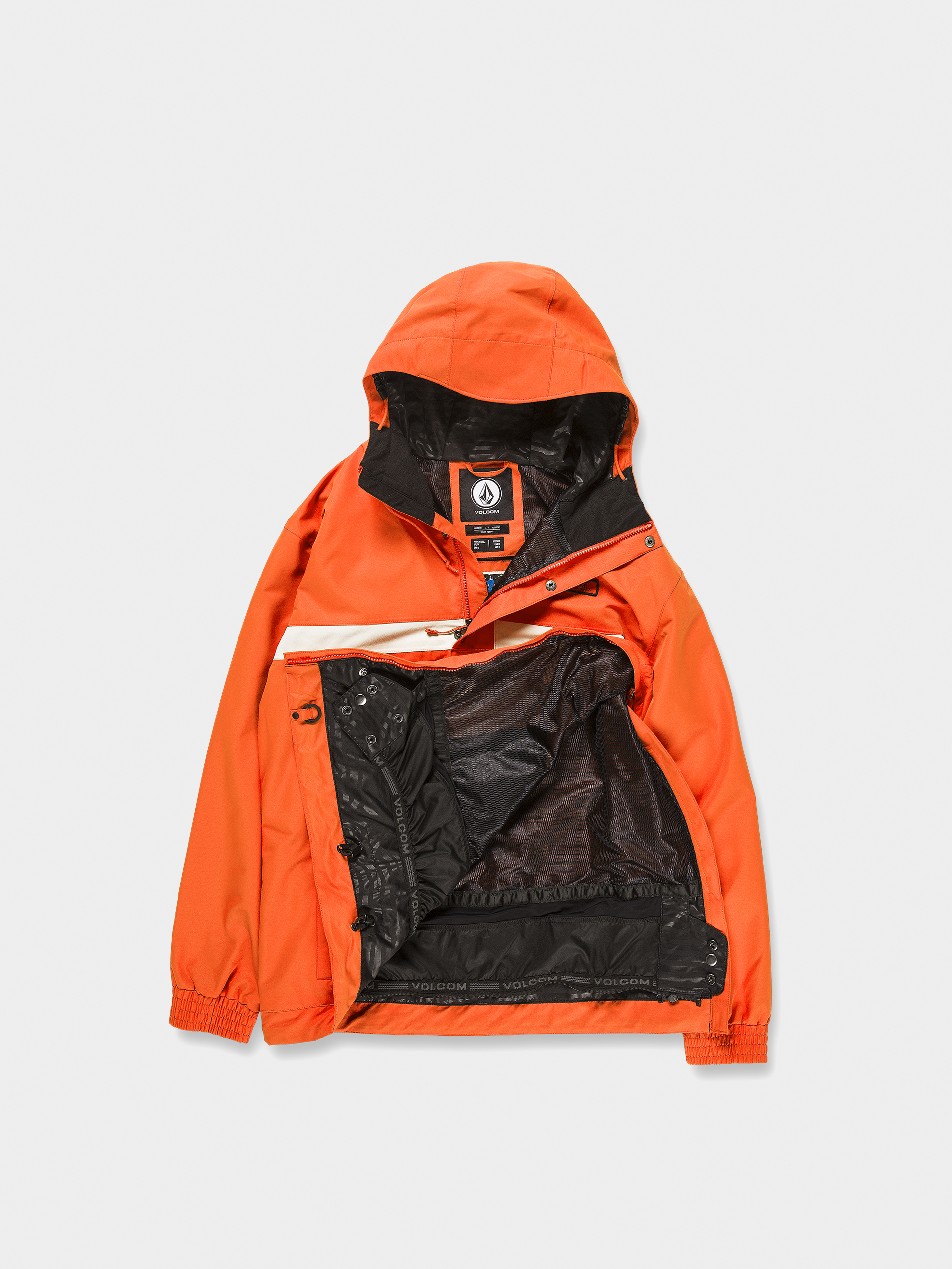 Męska Kurtka snowboardowa Volcom Longo Pullover (orange shock)