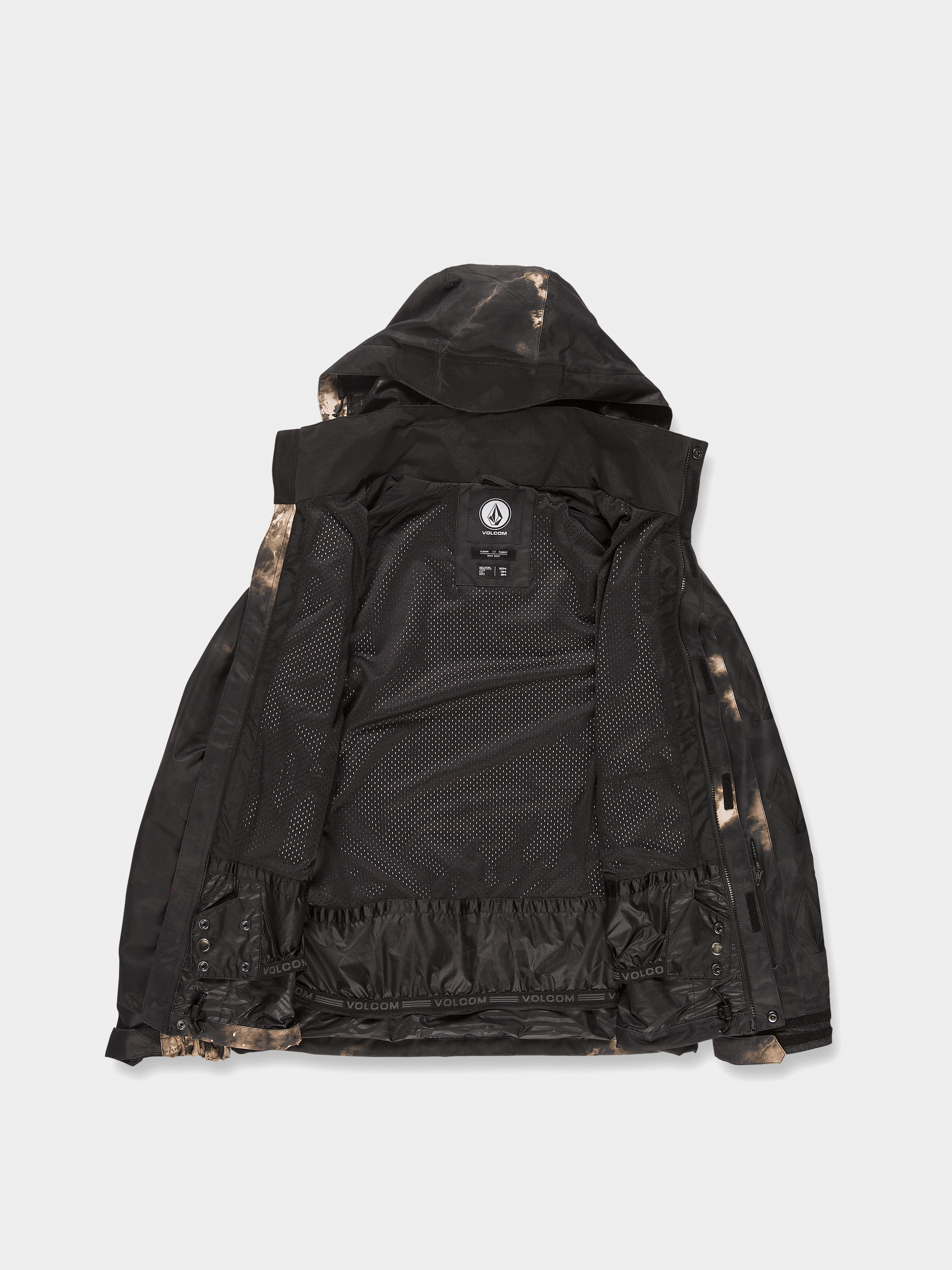 Męska Kurtka snowboardowa Volcom Iconic Stone (bleach black)