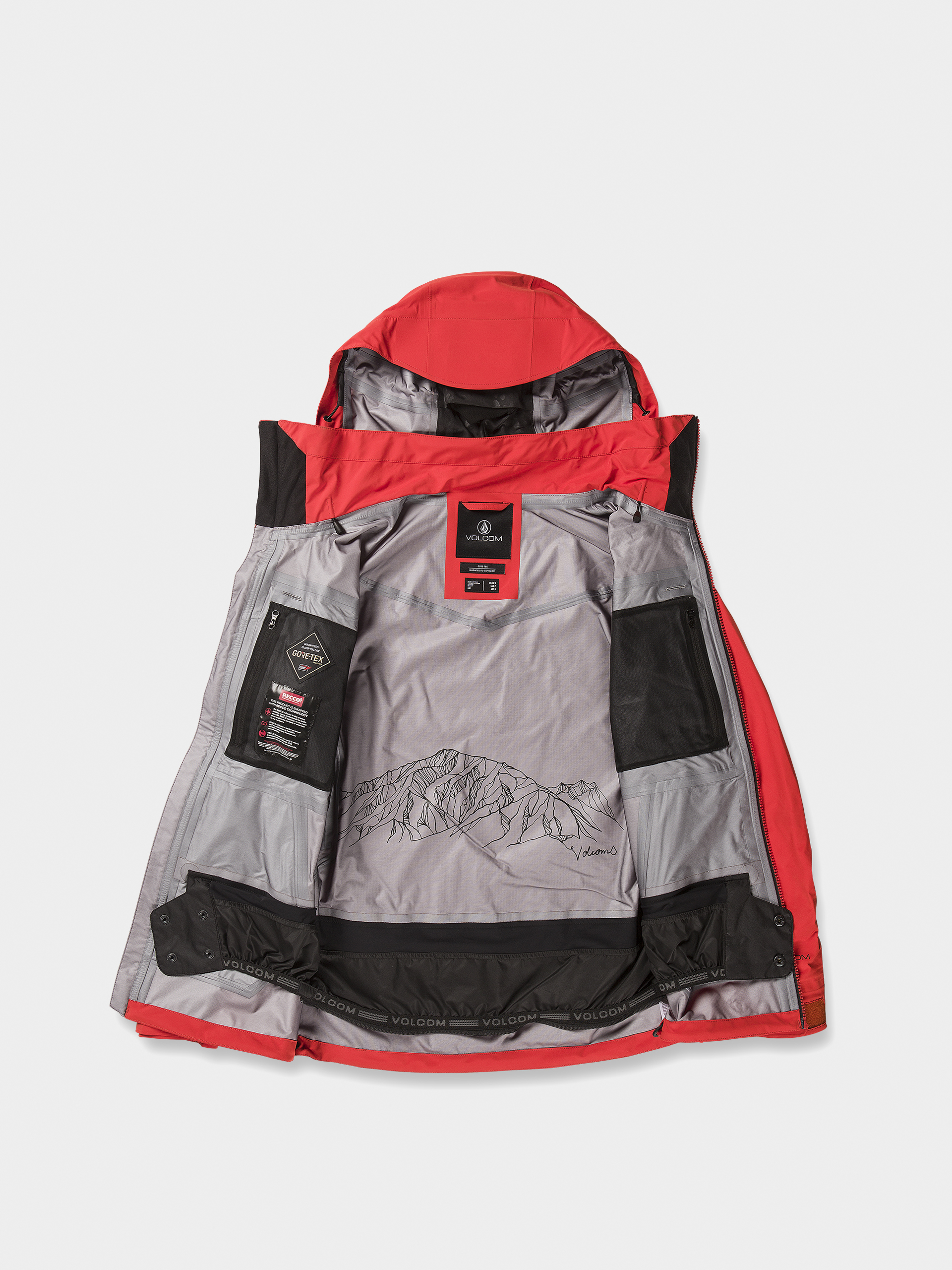 Damska Kurtka snowboardowa Volcom Vs 3L Stretch Gore (orange shock)