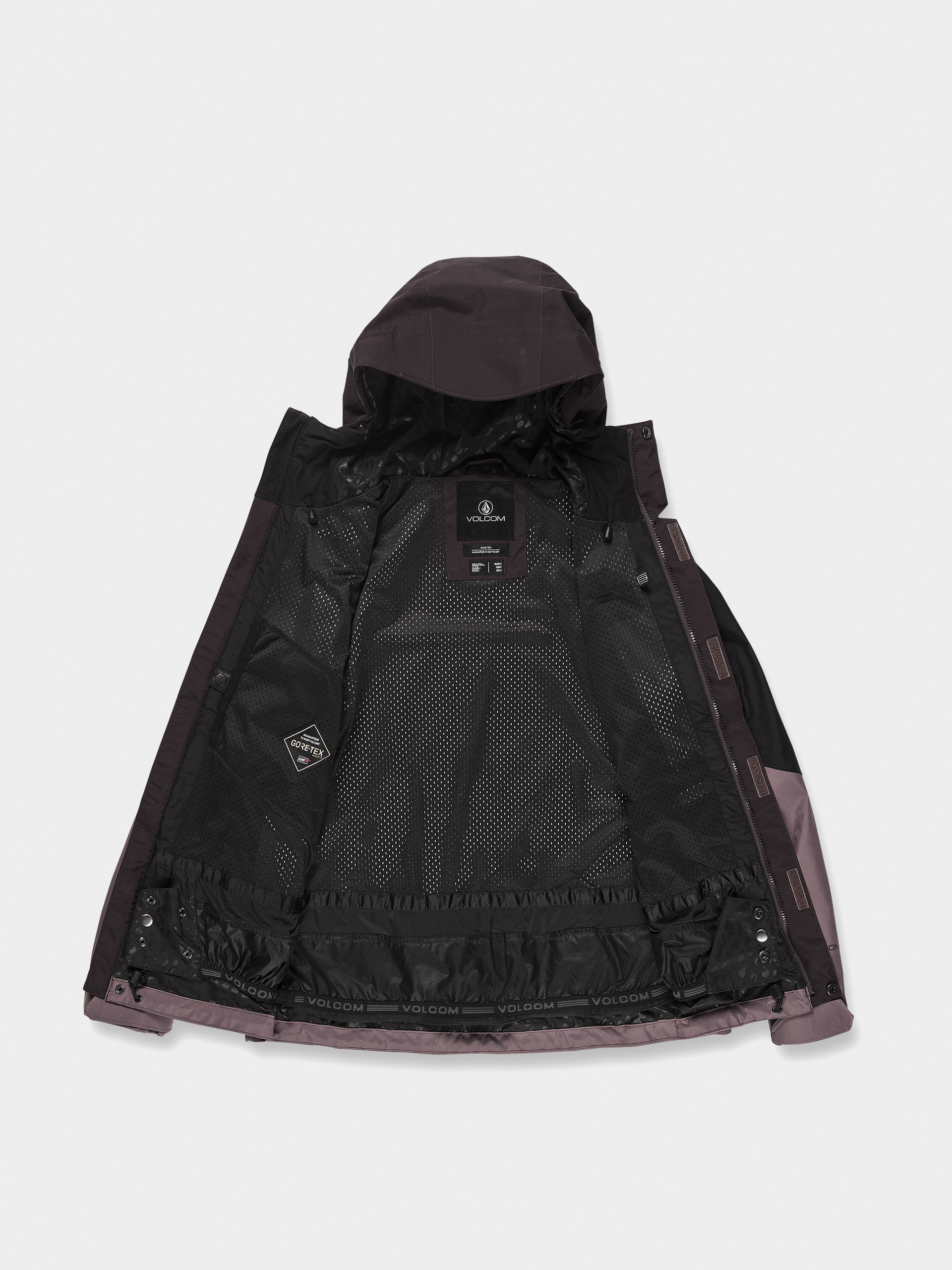 Damska Kurtka snowboardowa Volcom Aris Gore Tex (black plum)