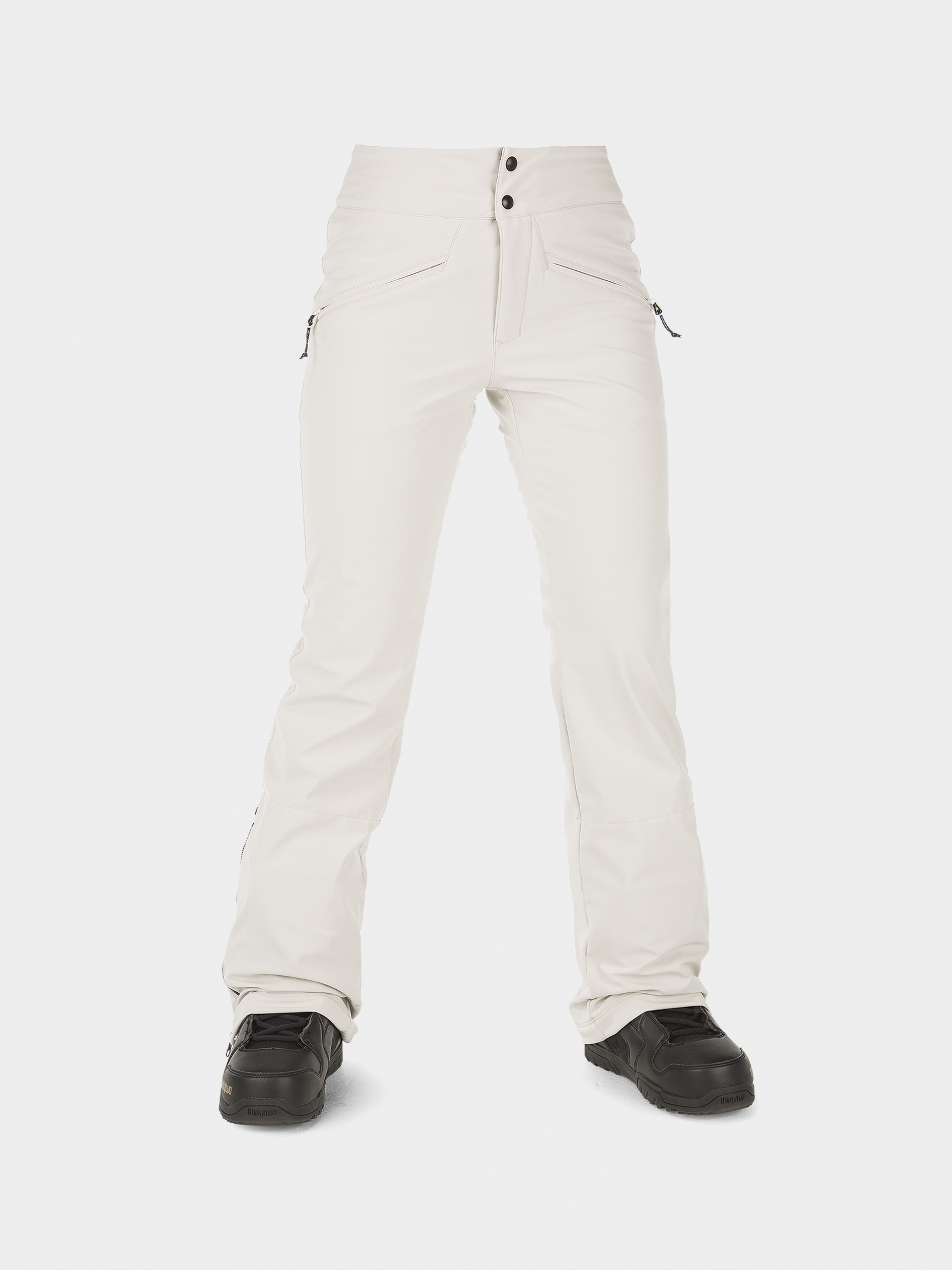 Damskie Spodnie snowboardowe Volcom Battle Stretch Hr (off white)