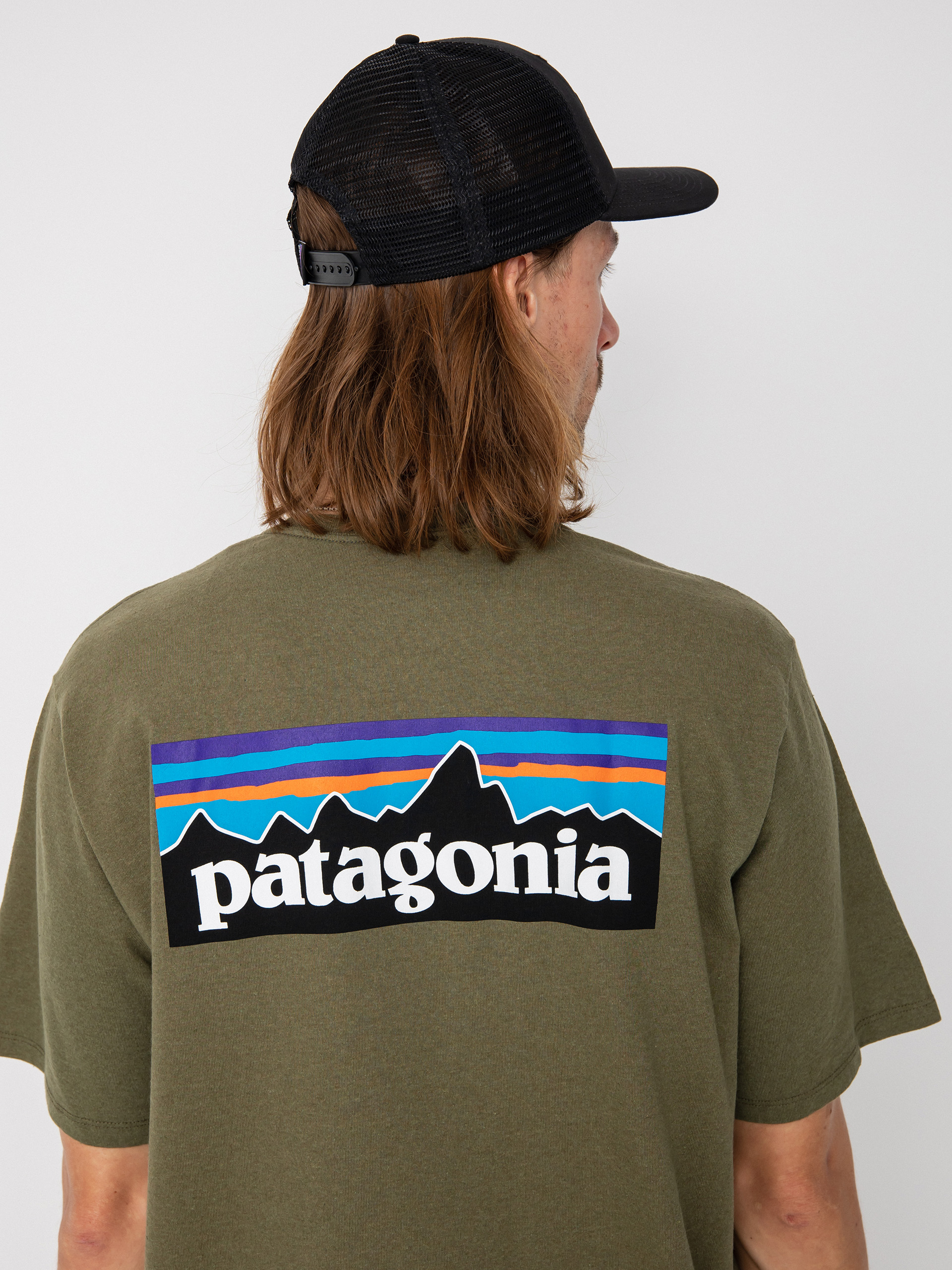 T-shirt Patagonia P 6 Logo Responsibili (wyoming green)