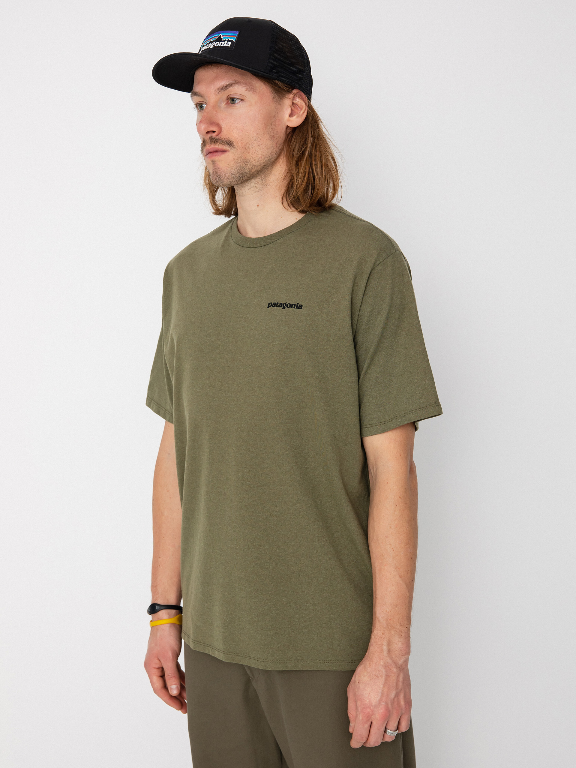 T-shirt Patagonia P 6 Logo Responsibili (wyoming green)