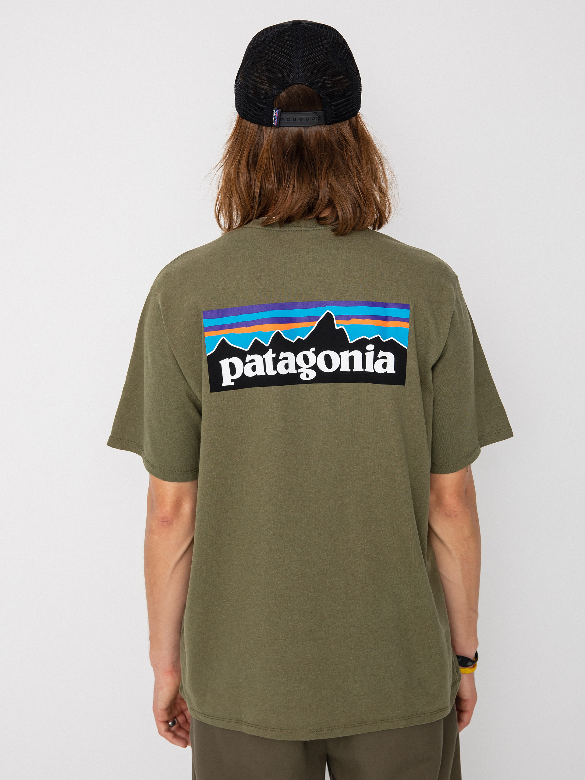 T-shirt Patagonia P 6 Logo Responsibili (wyoming green)