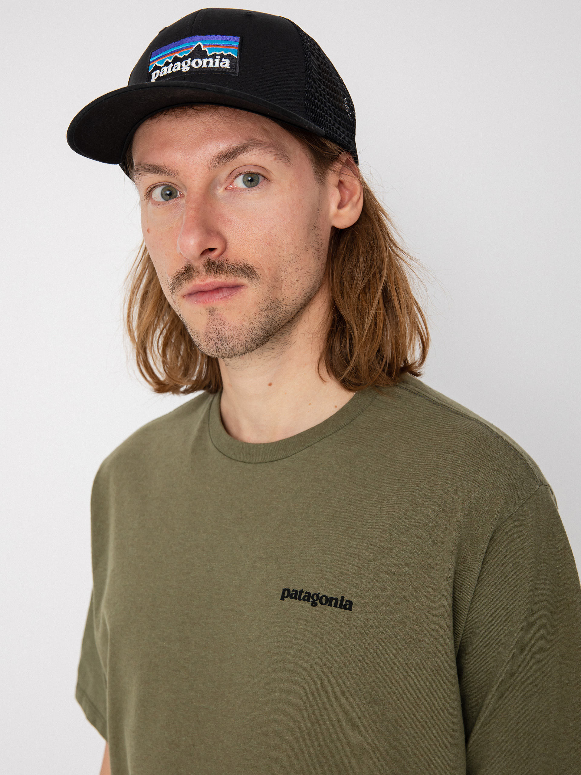 T-shirt Patagonia P 6 Logo Responsibili (wyoming green)