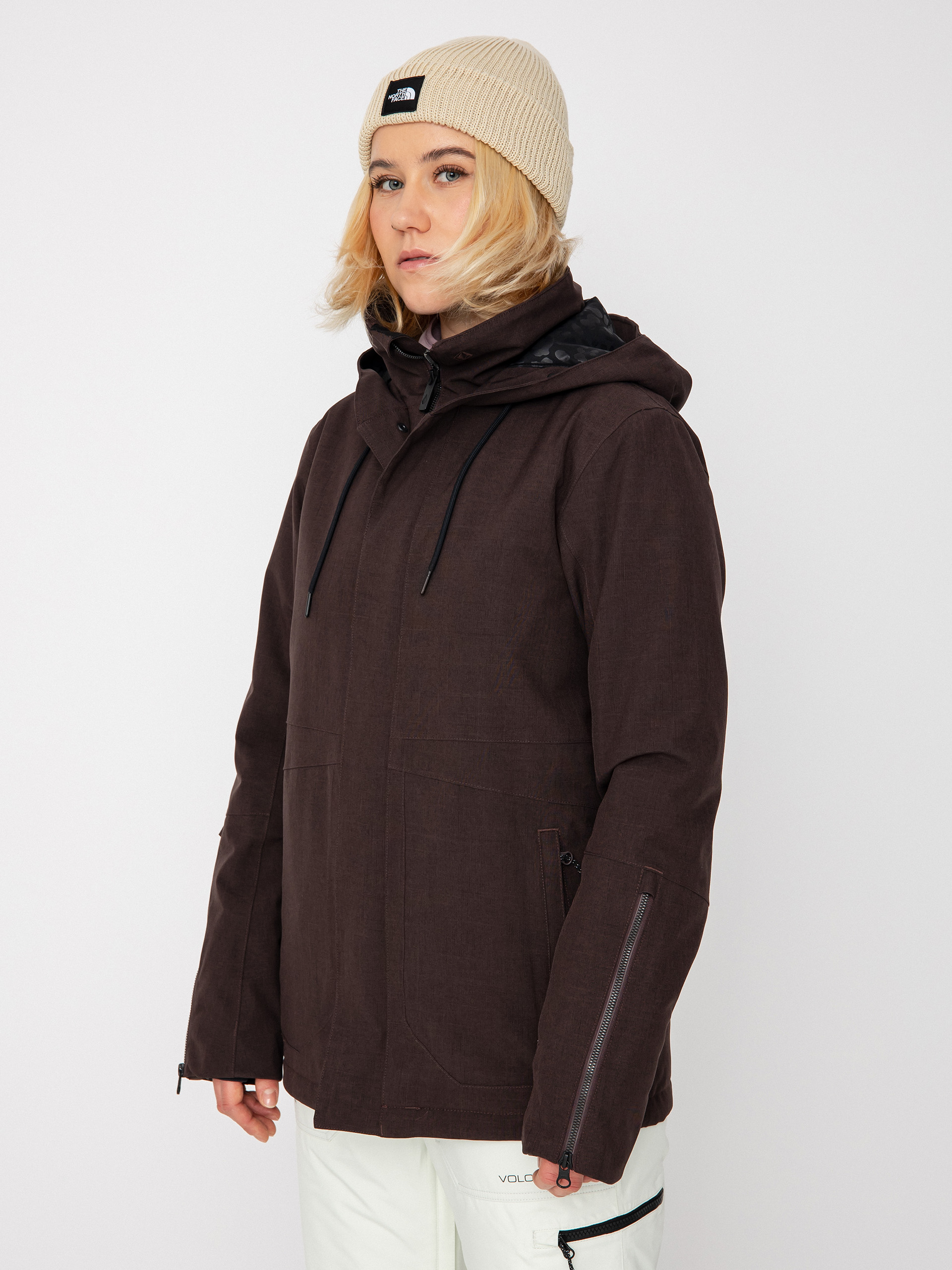 Damska Kurtka snowboardowa Volcom Sherwin Ins (black plum)