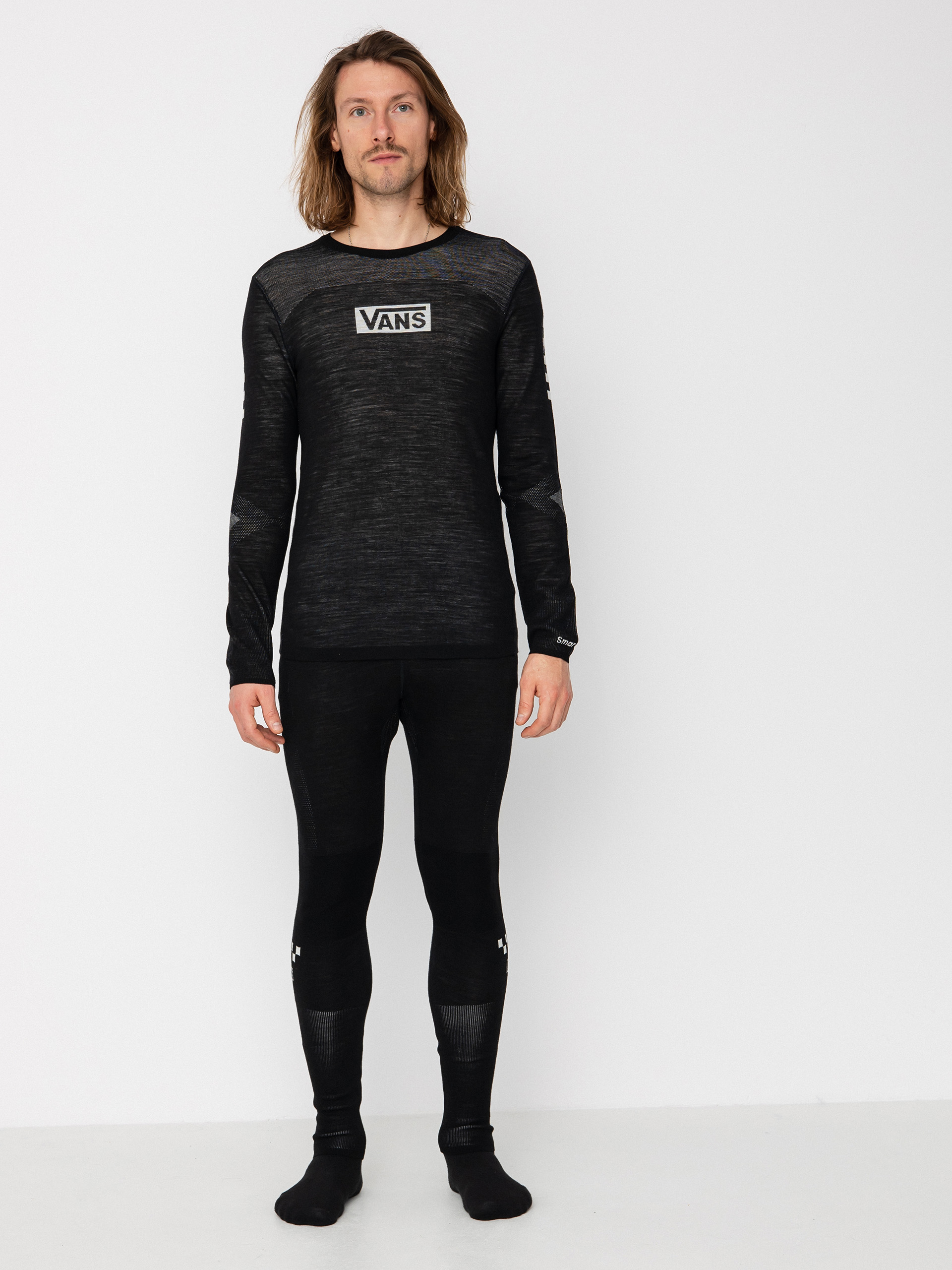 Męski Longsleeve aktywny Vans X Smartwool Intraknit Merino Crew (black)