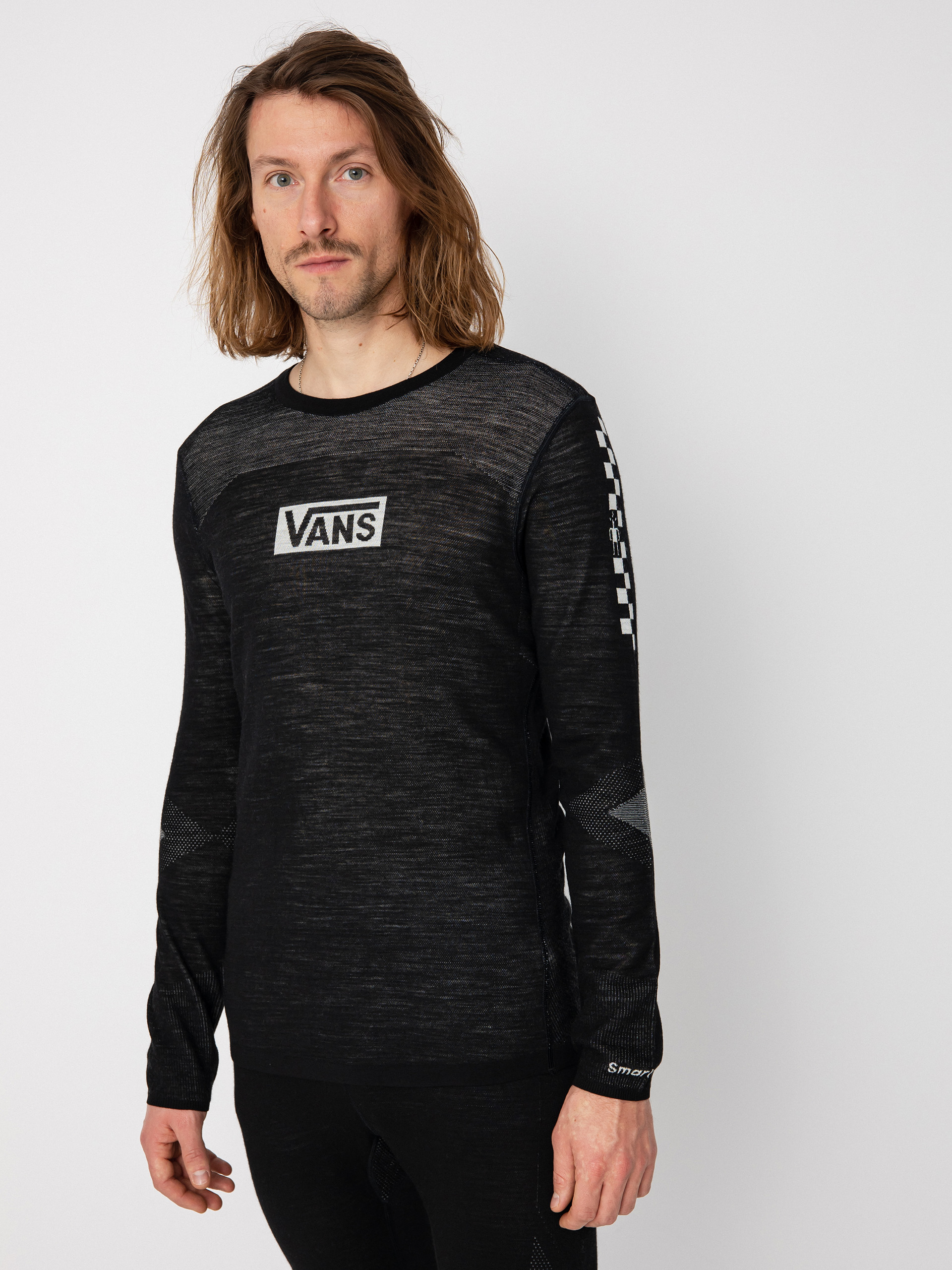 Męski Longsleeve aktywny Vans X Smartwool Intraknit Merino Crew (black)