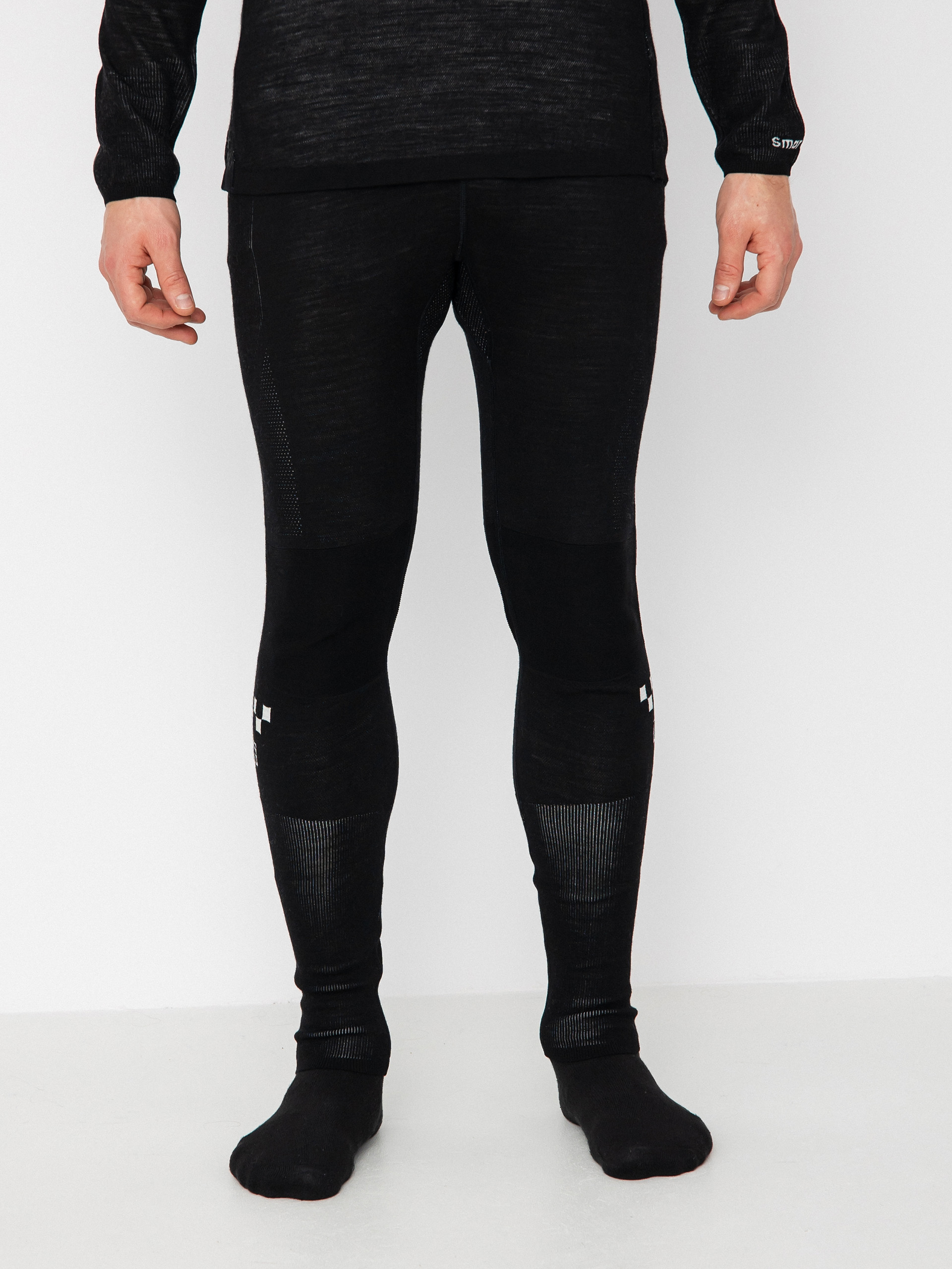 Męskie Legginsy aktywne Vans X Smartwool Intraknit Merino Bottom (black)