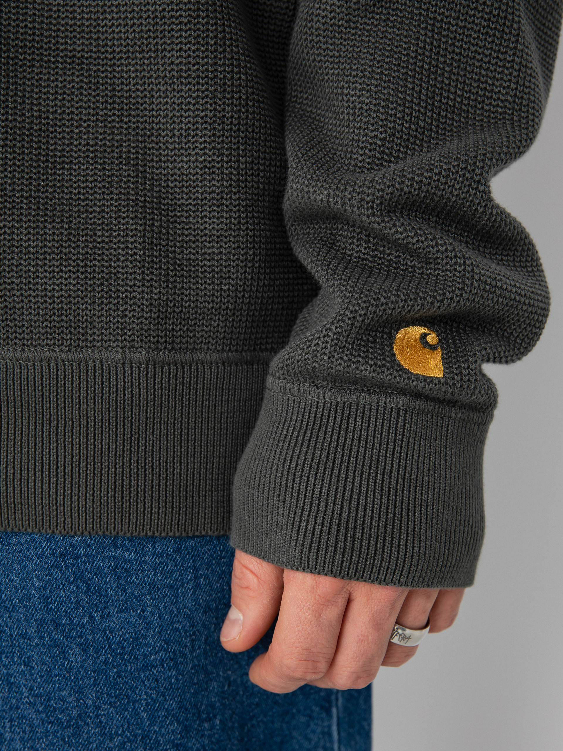 Sweter Carhartt WIP Chase (jura/gold)