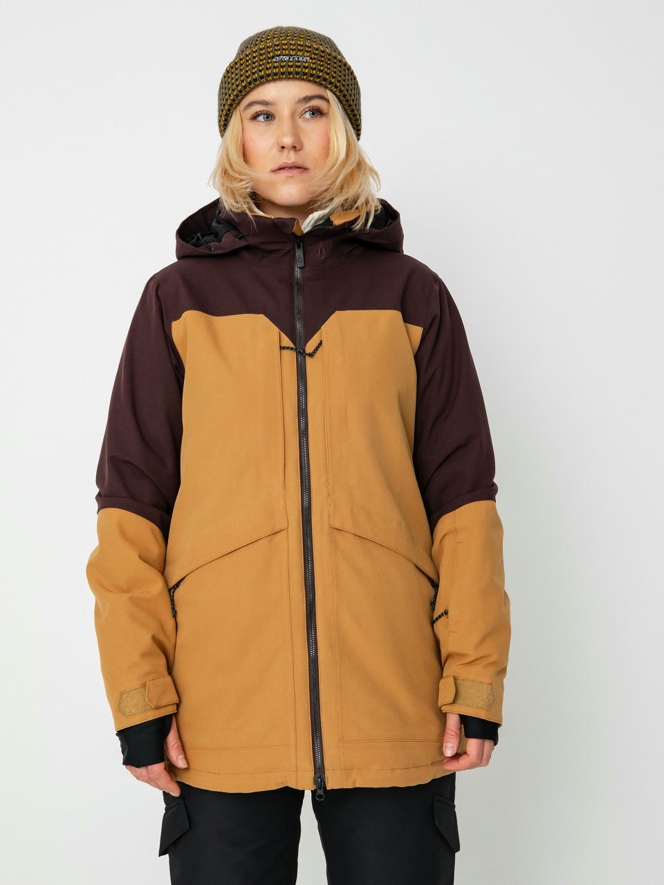 Kurtka snowboardowa Volcom Shelter 3D Stretch Wmn (caramel)