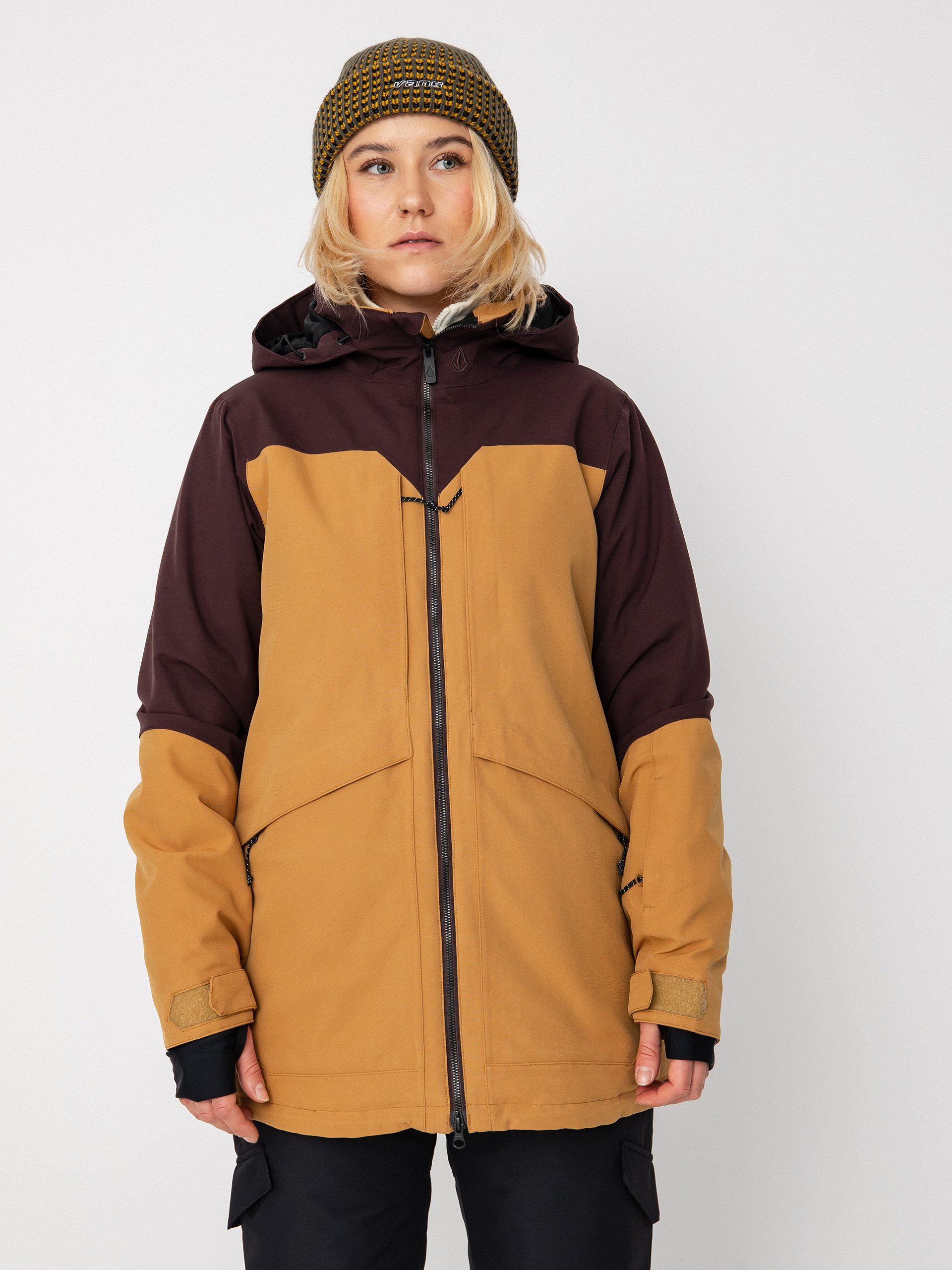 Damska Kurtka snowboardowa Volcom Shelter 3D Stretch (caramel)