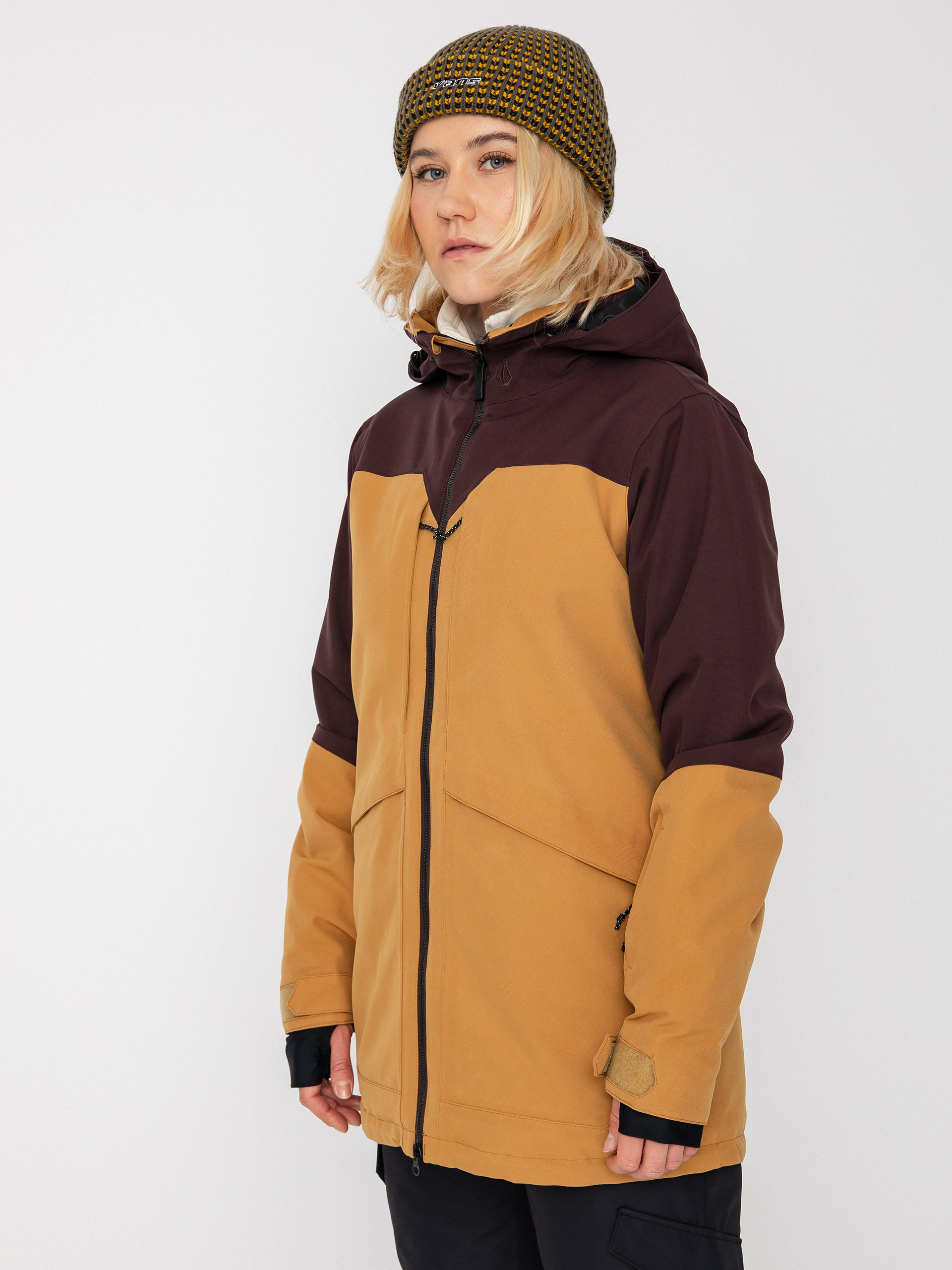 Damska Kurtka snowboardowa Volcom Shelter 3D Stretch (caramel)