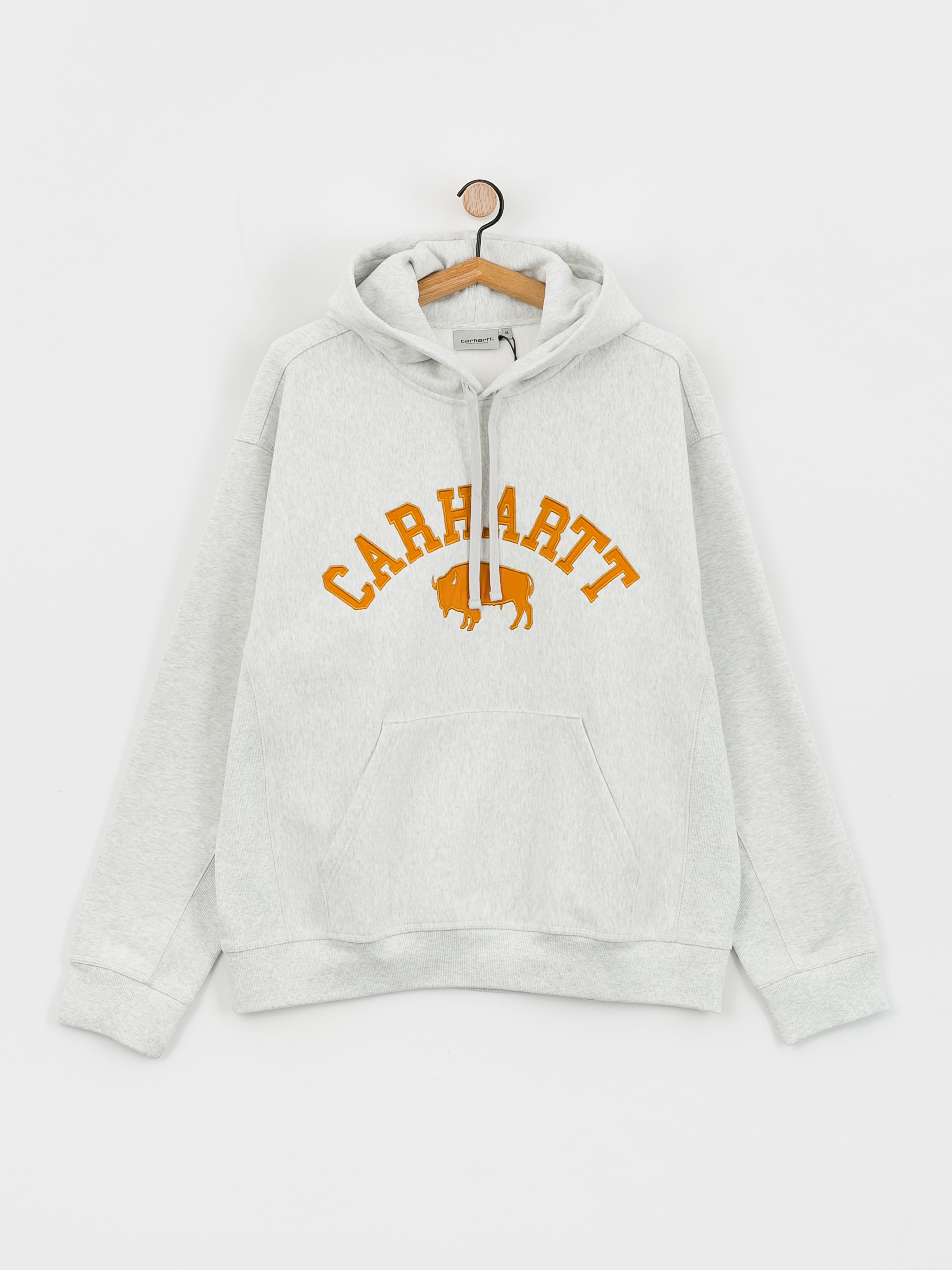 Bluza z kapturem Carhartt WIP Locker HD (ash heather/brown)