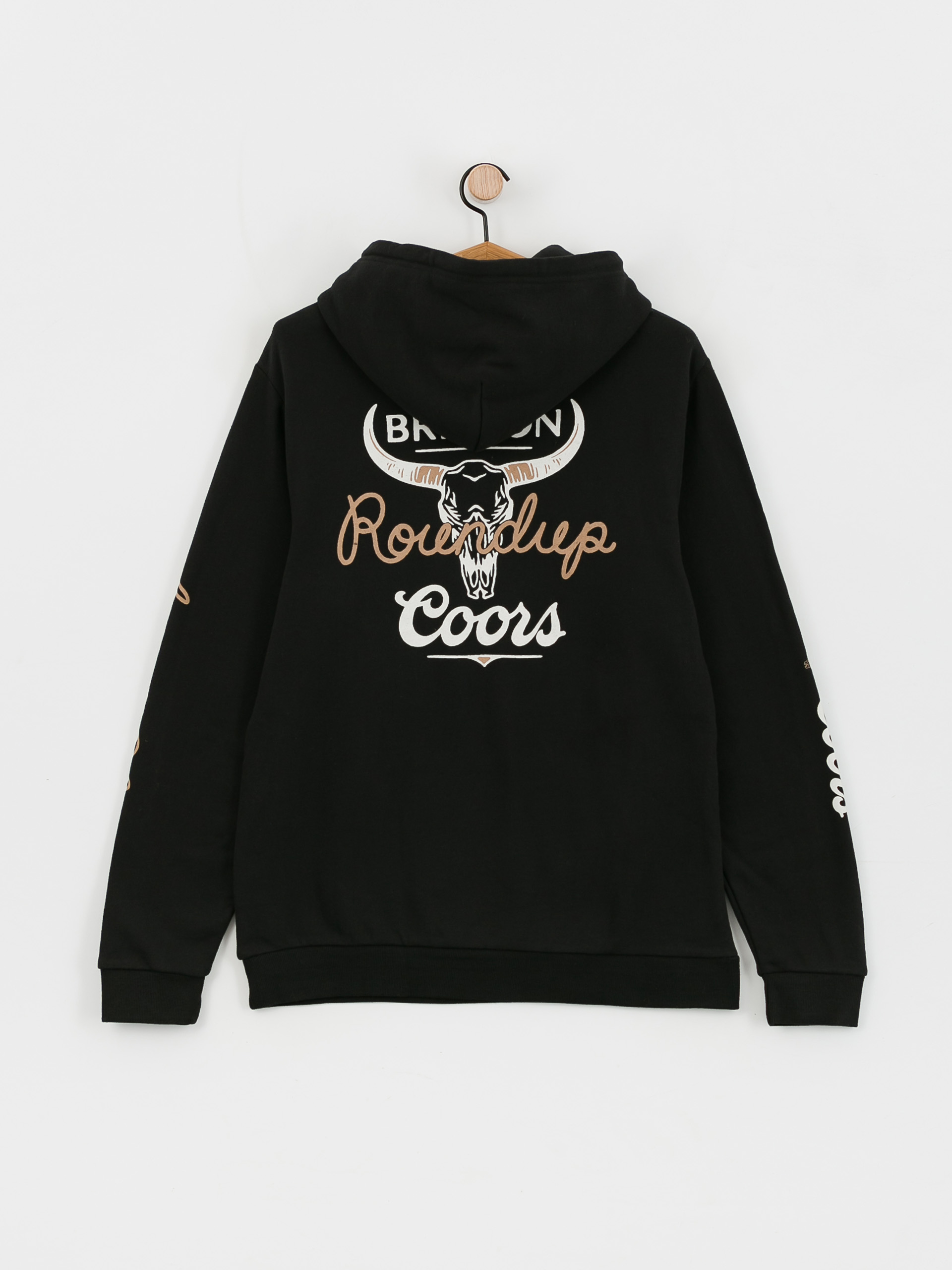 Bluza z kapturem Brixton Coors Roundup HD (black)