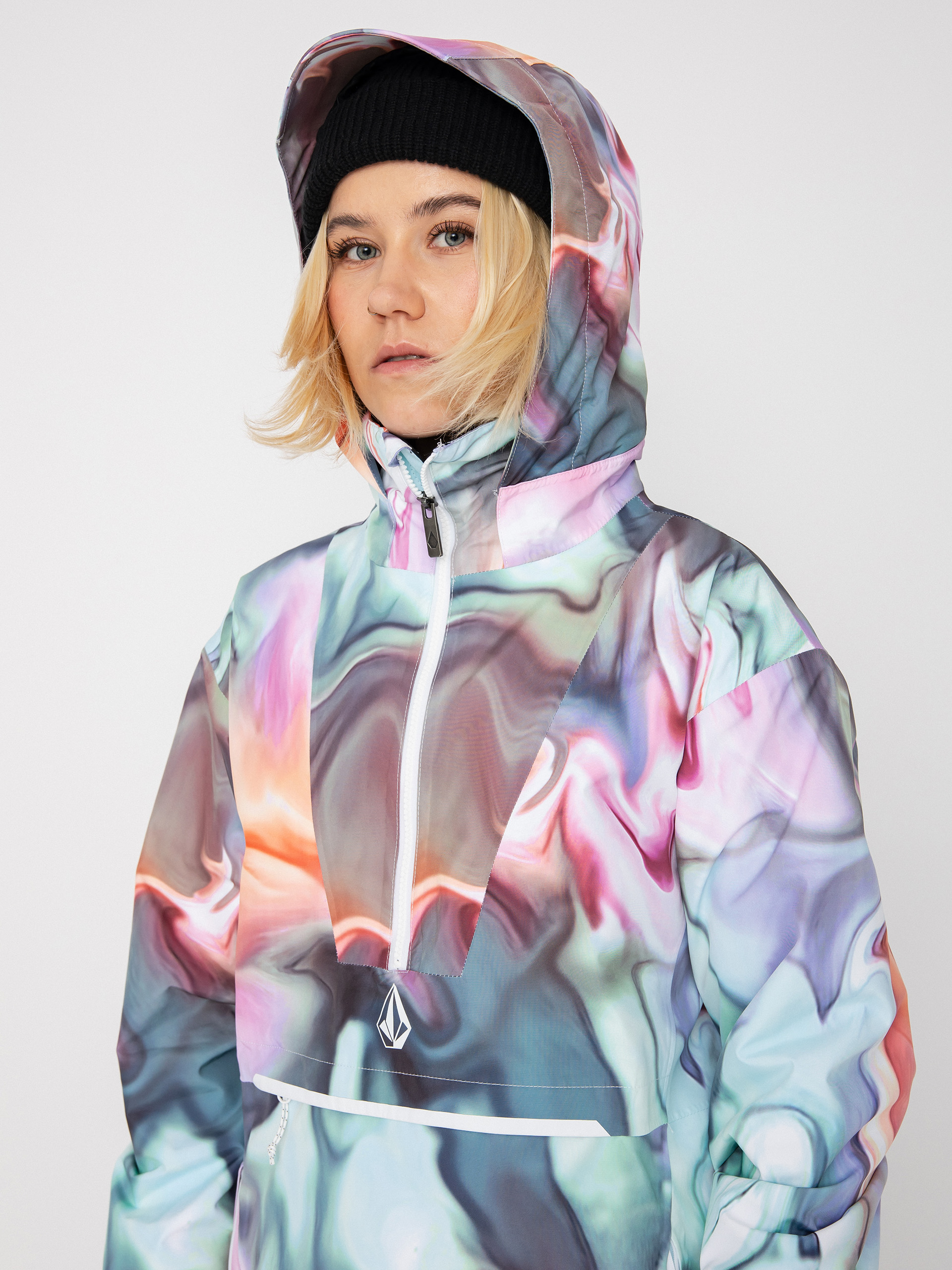 Damska Kurtka snowboardowa Volcom Fern Ins Gore Pullover (nebula print)