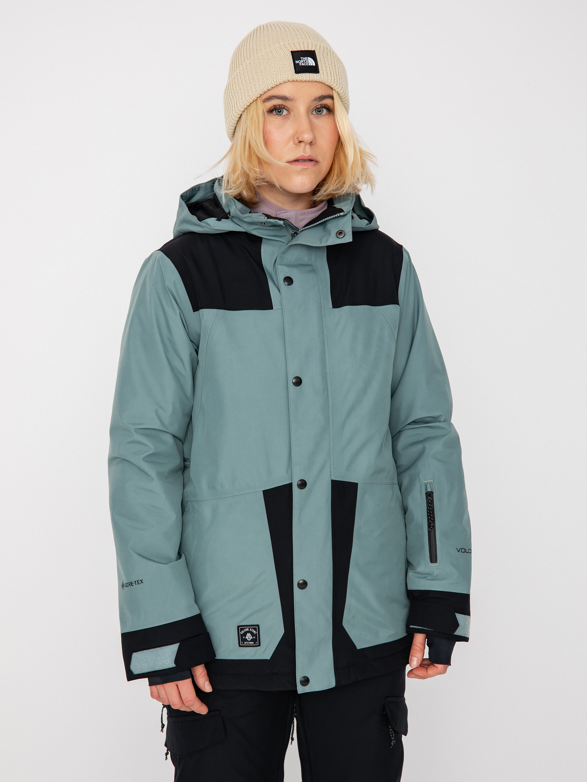 Damska Kurtka snowboardowa Volcom Ell Ins Gore Tex (green ash)