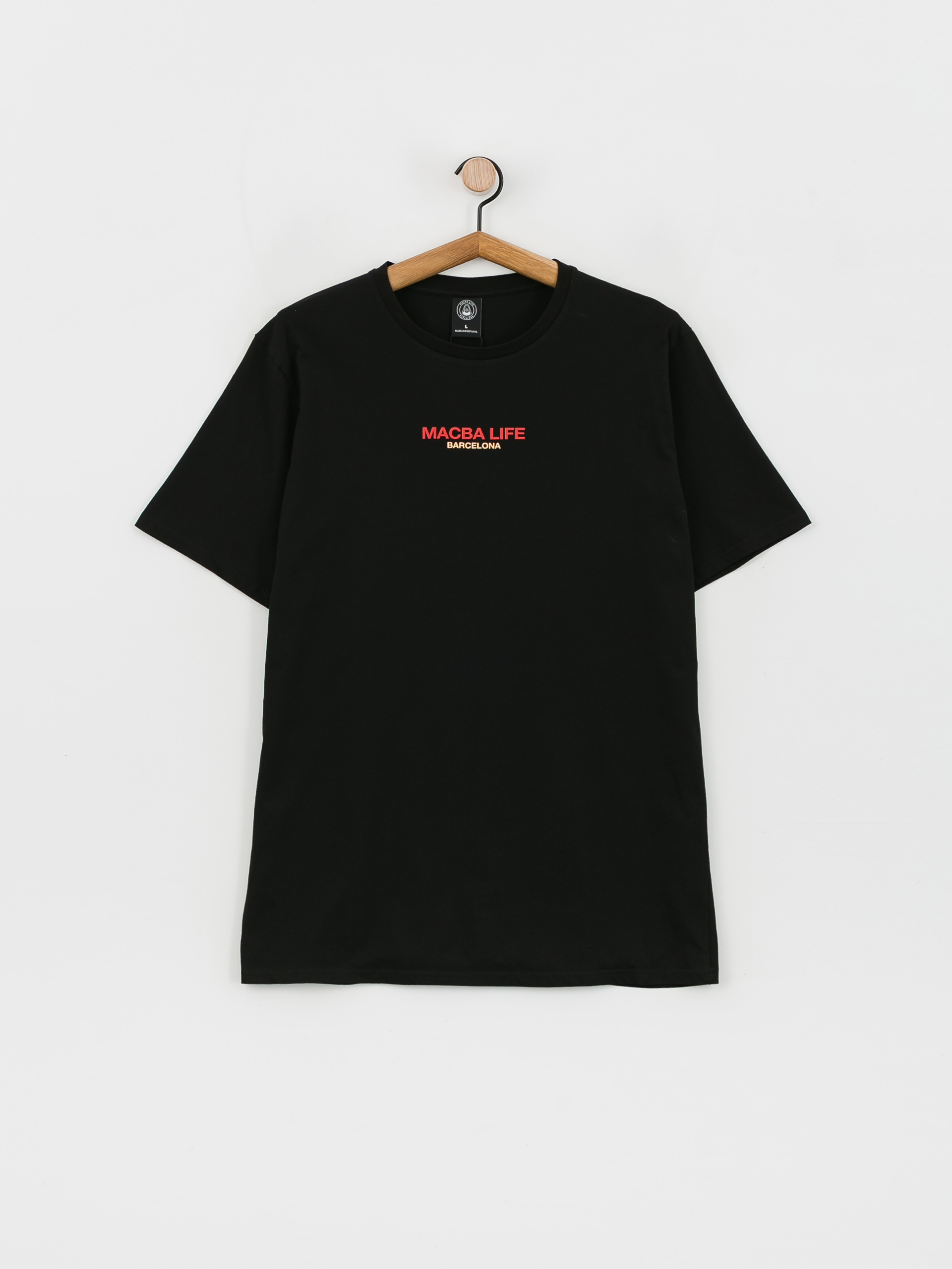 T-shirt Macba Life Out Line (black/red/cream)