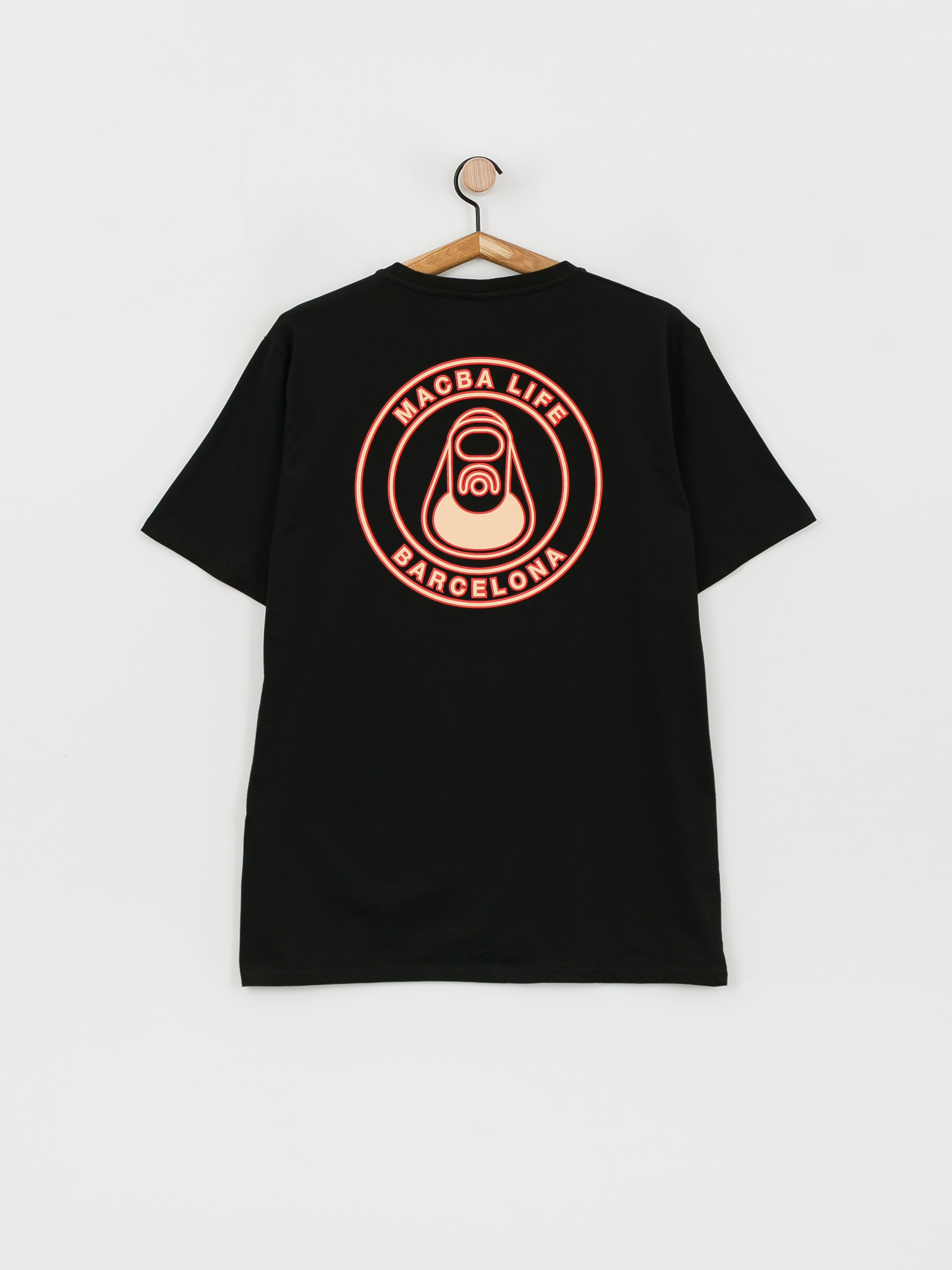 T-shirt Macba Life Out Line (black/red/cream)