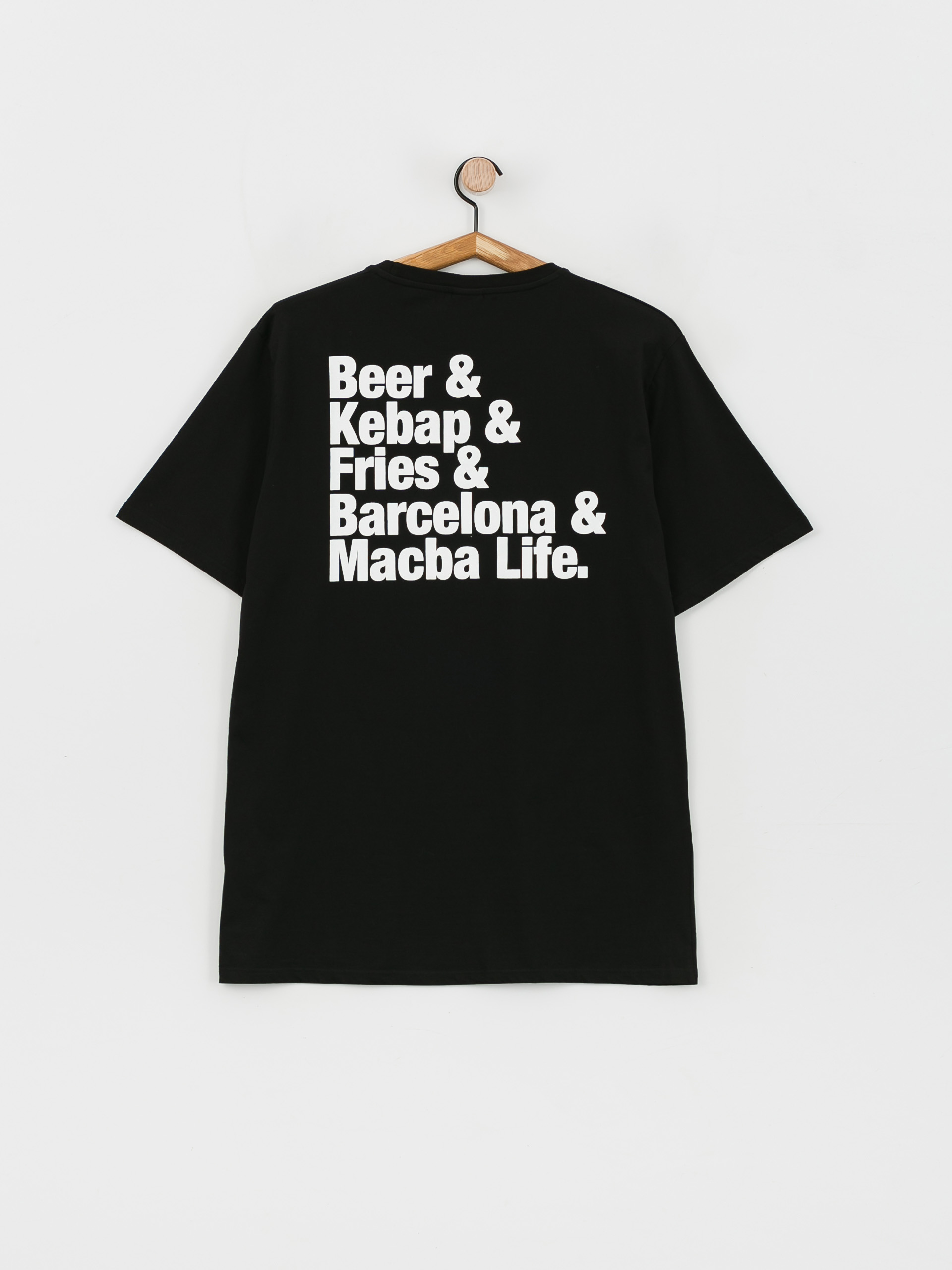 T-shirt Macba Life Beer&Kebap (black/white)