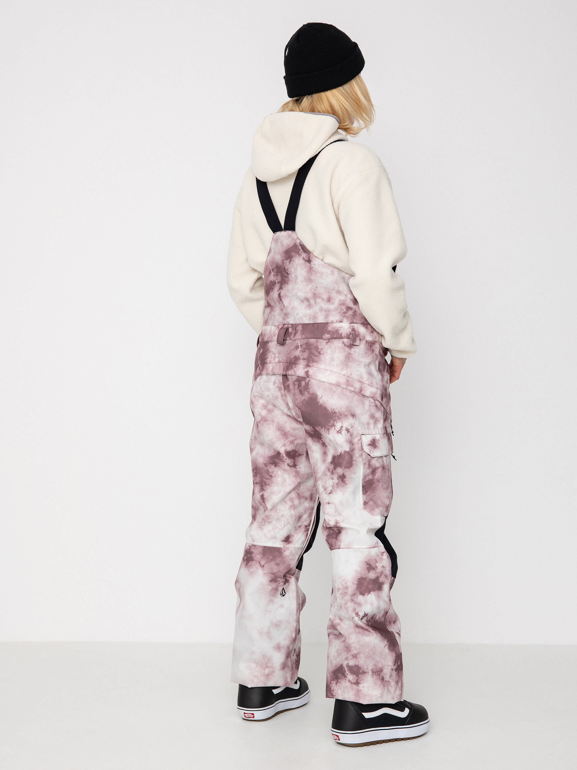 Damskie Spodnie snowboardowe Volcom Creston 3Dstretch Bib Overall Loose Straight (mojave tie dye)