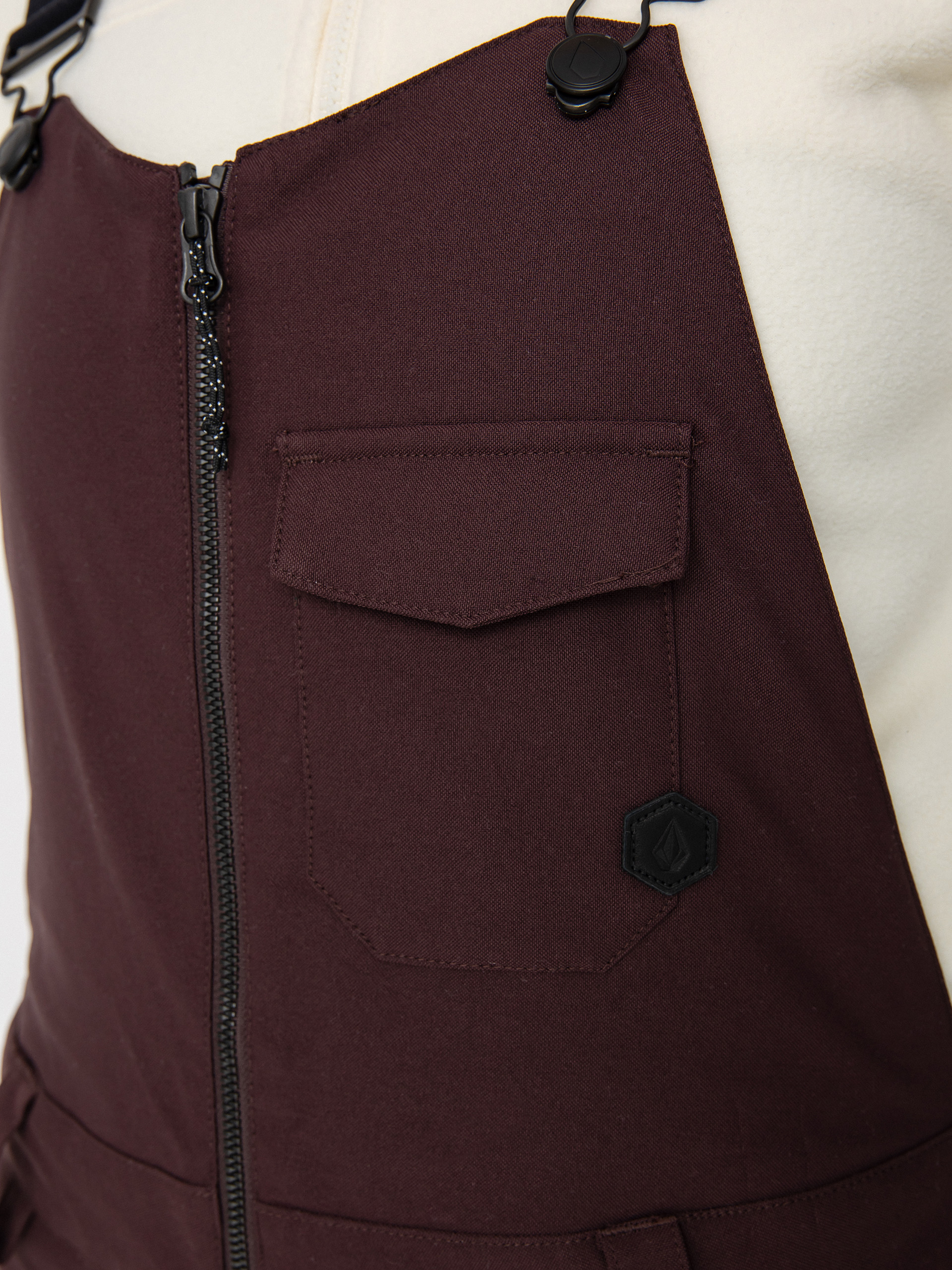 Damskie Spodnie snowboardowe Volcom Swift Bib Overall (black plum)