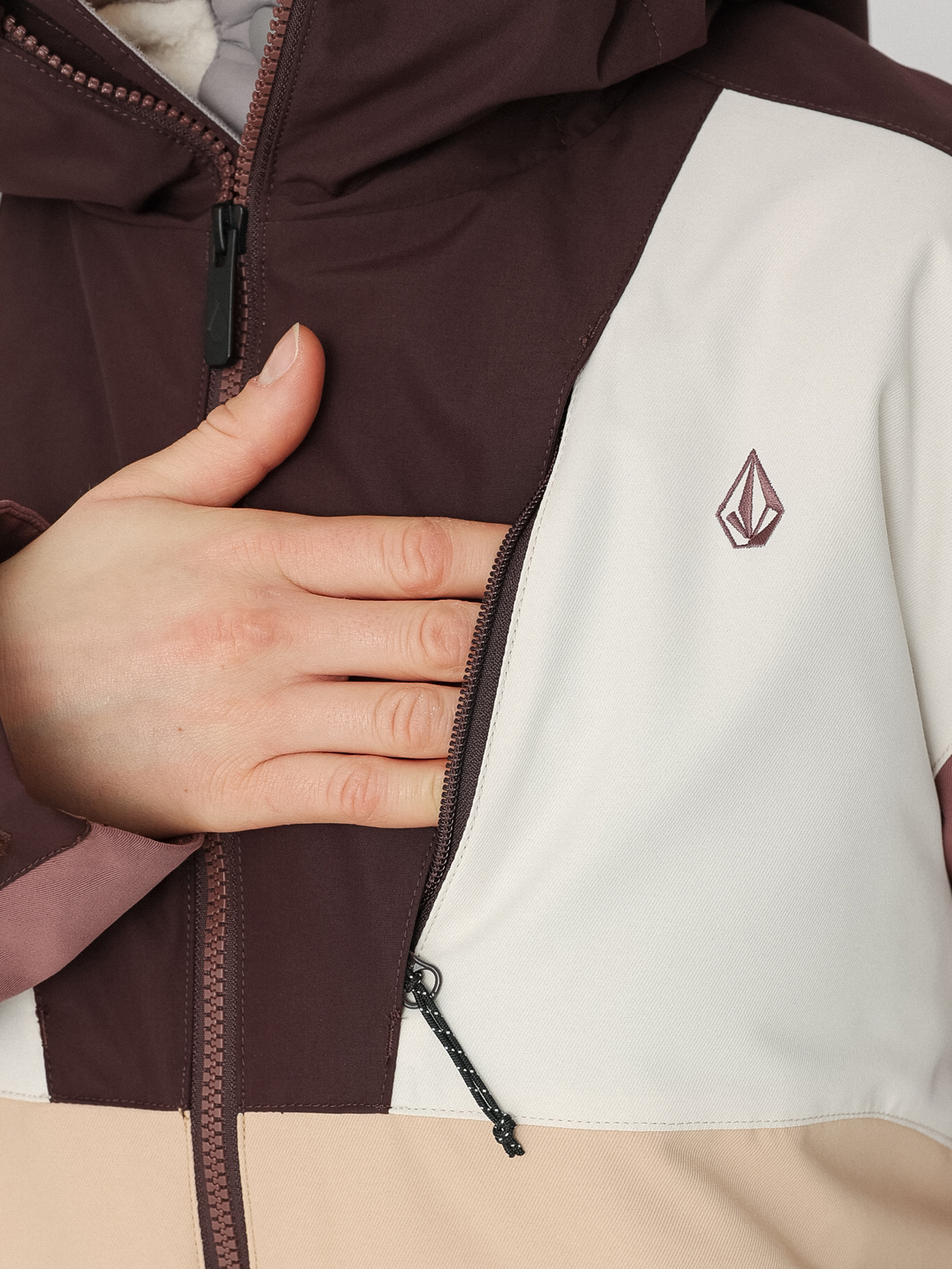 Damska Kurtka snowboardowa Volcom Rossland Ins (sand)