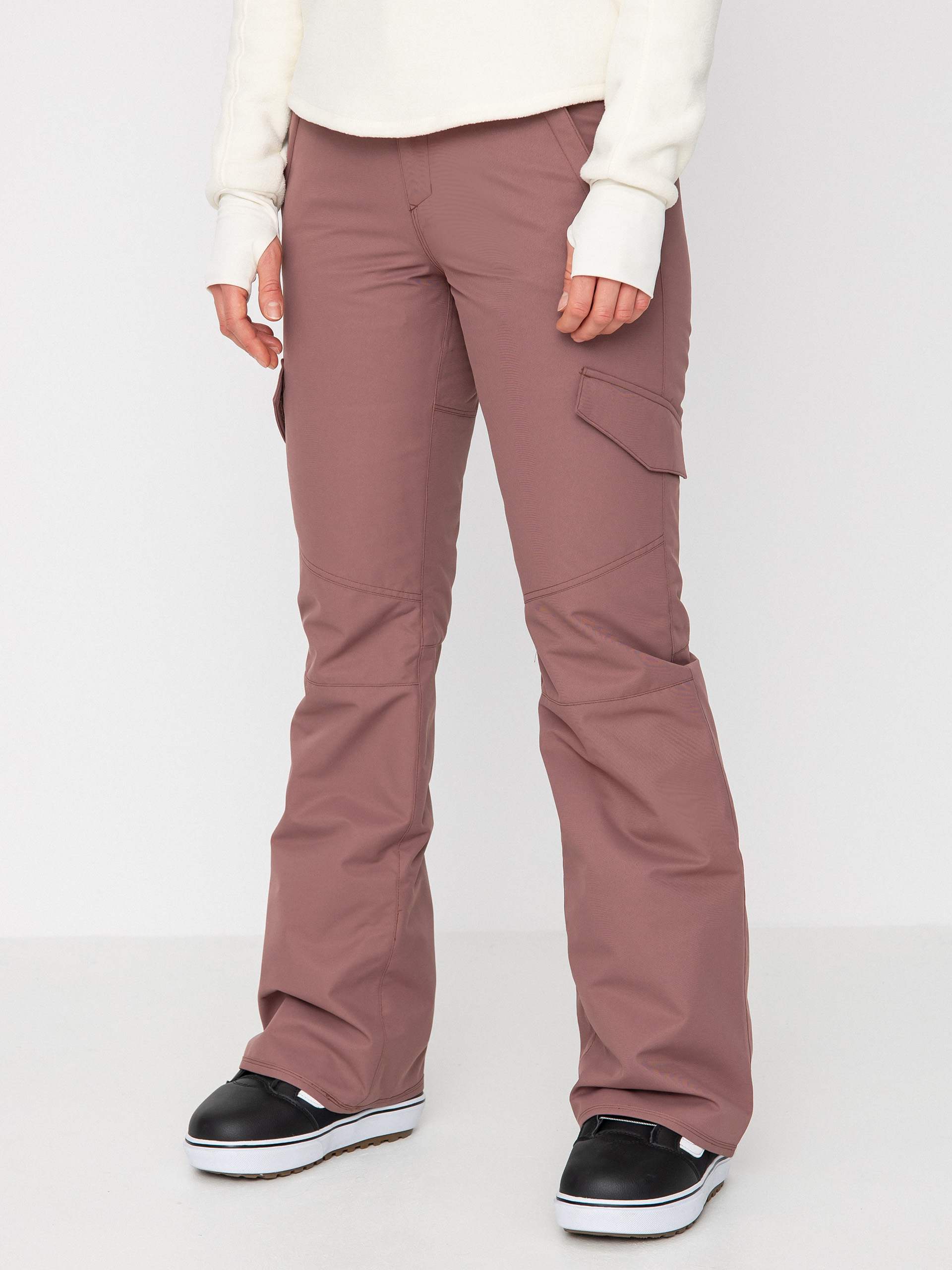Damskie Spodnie snowboardowe Volcom Bridger Ins (rosewood)