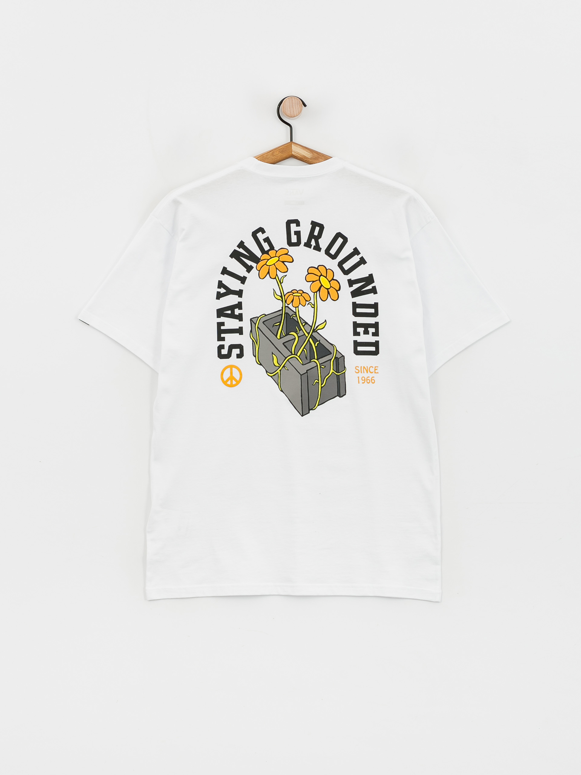 T-shirt Vans Staying Grounded (white/black)