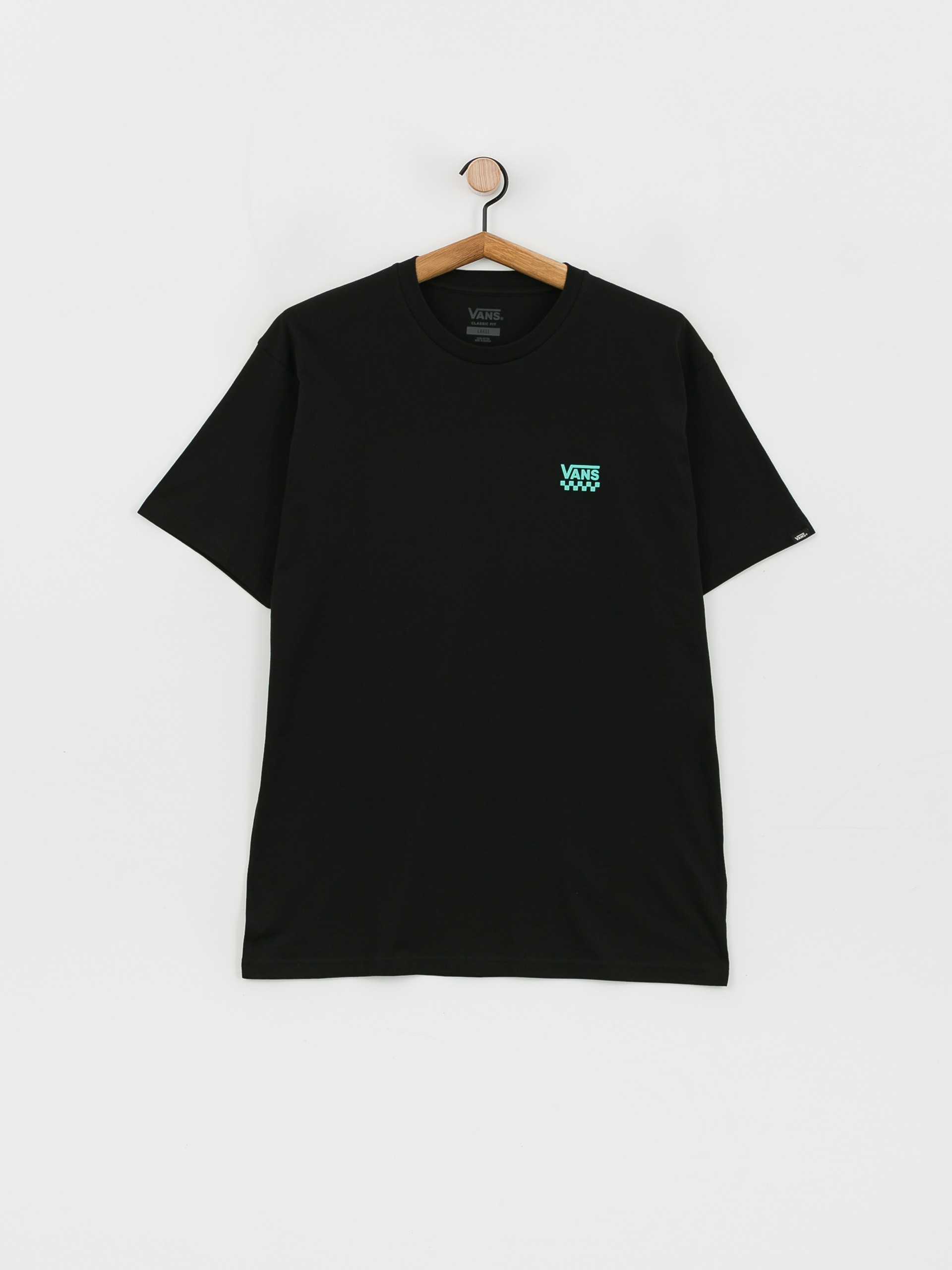 T-shirt Vans Left Chest Logo II (black/waterfall)