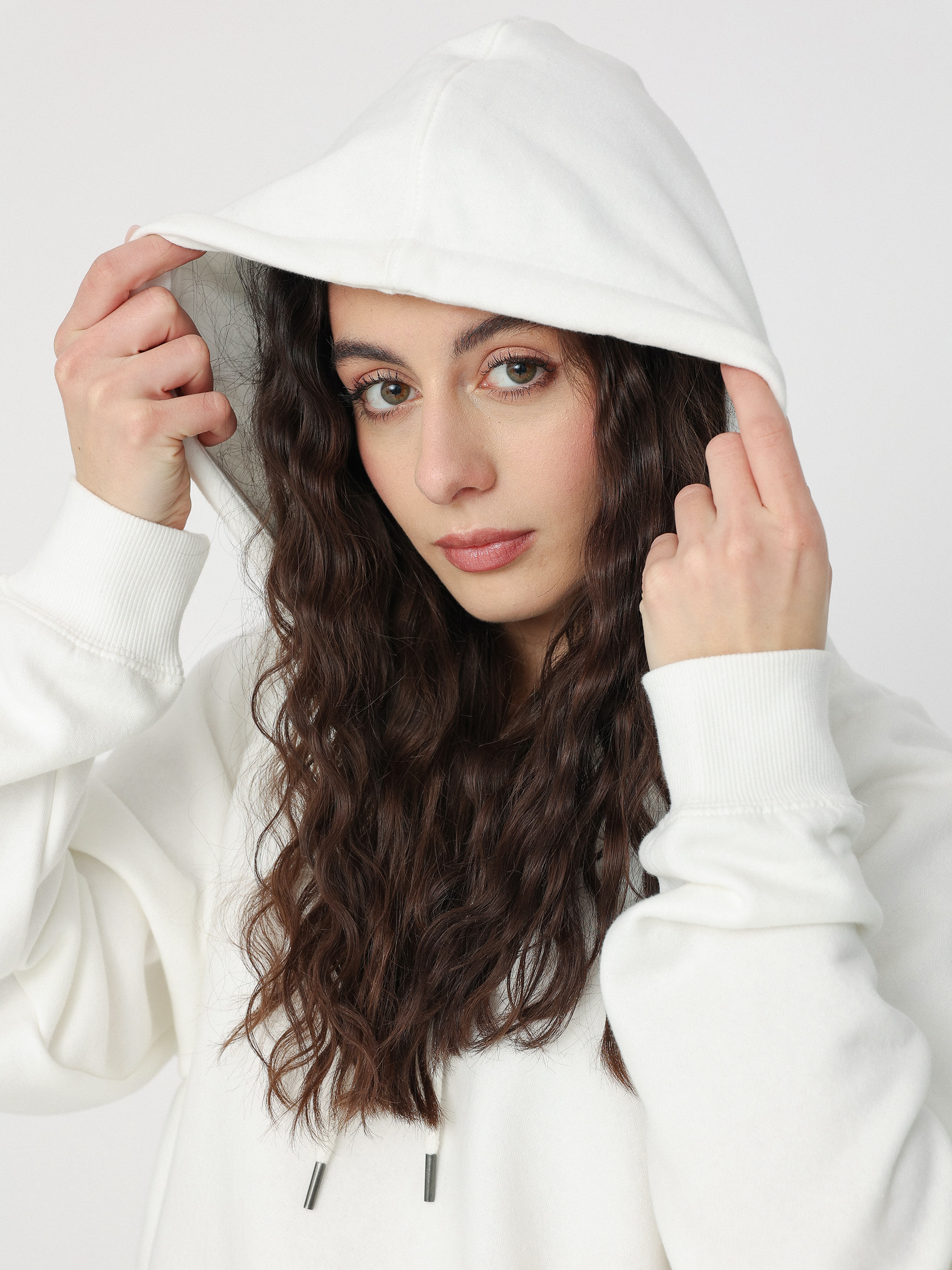 Bluza z kapturem Volcom Truly Stoked Bf HD (star white)