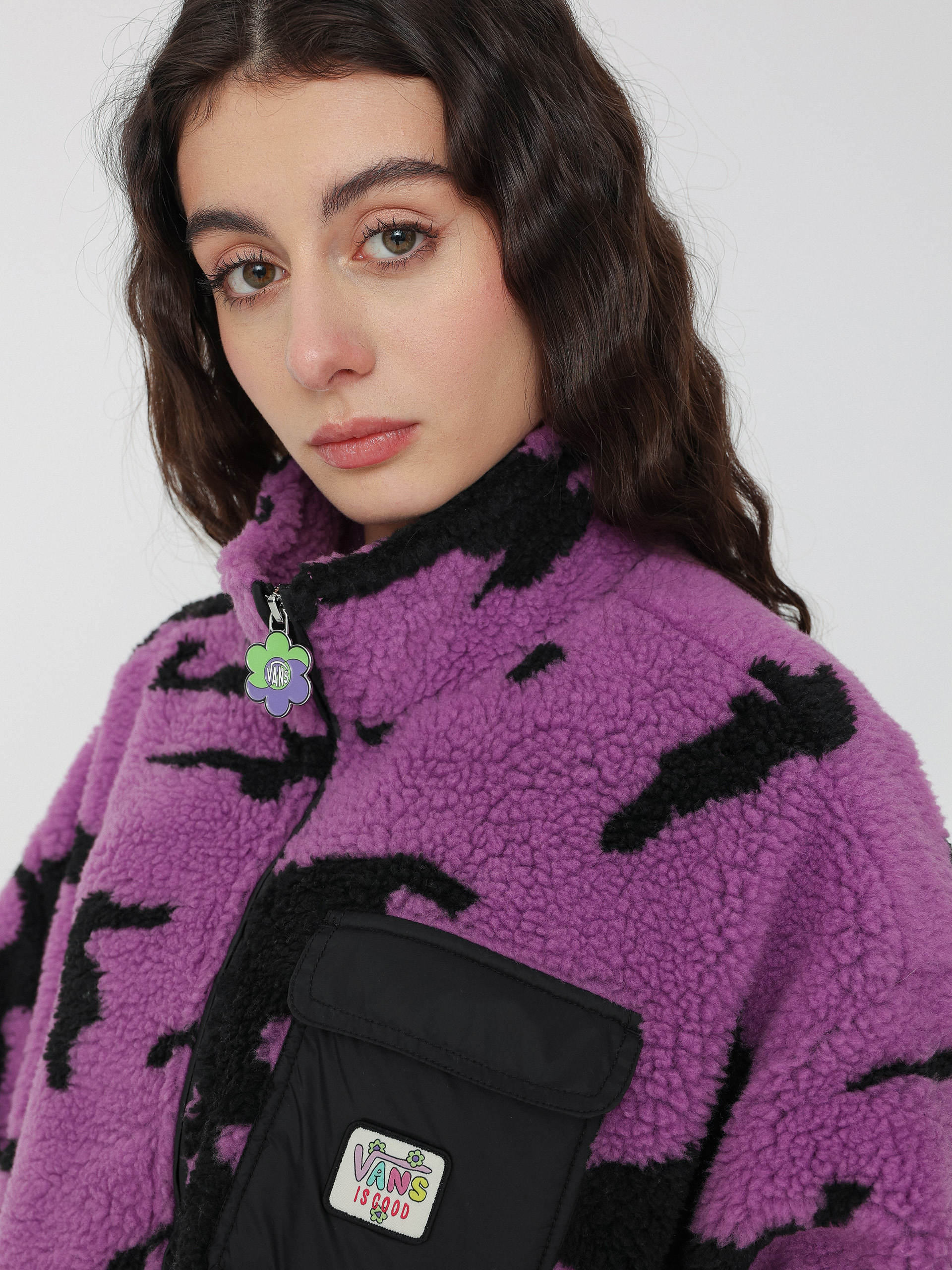 Kurtka Vans Ireneisgood Sherpa Wmn (ireneisgood bougainvillea)