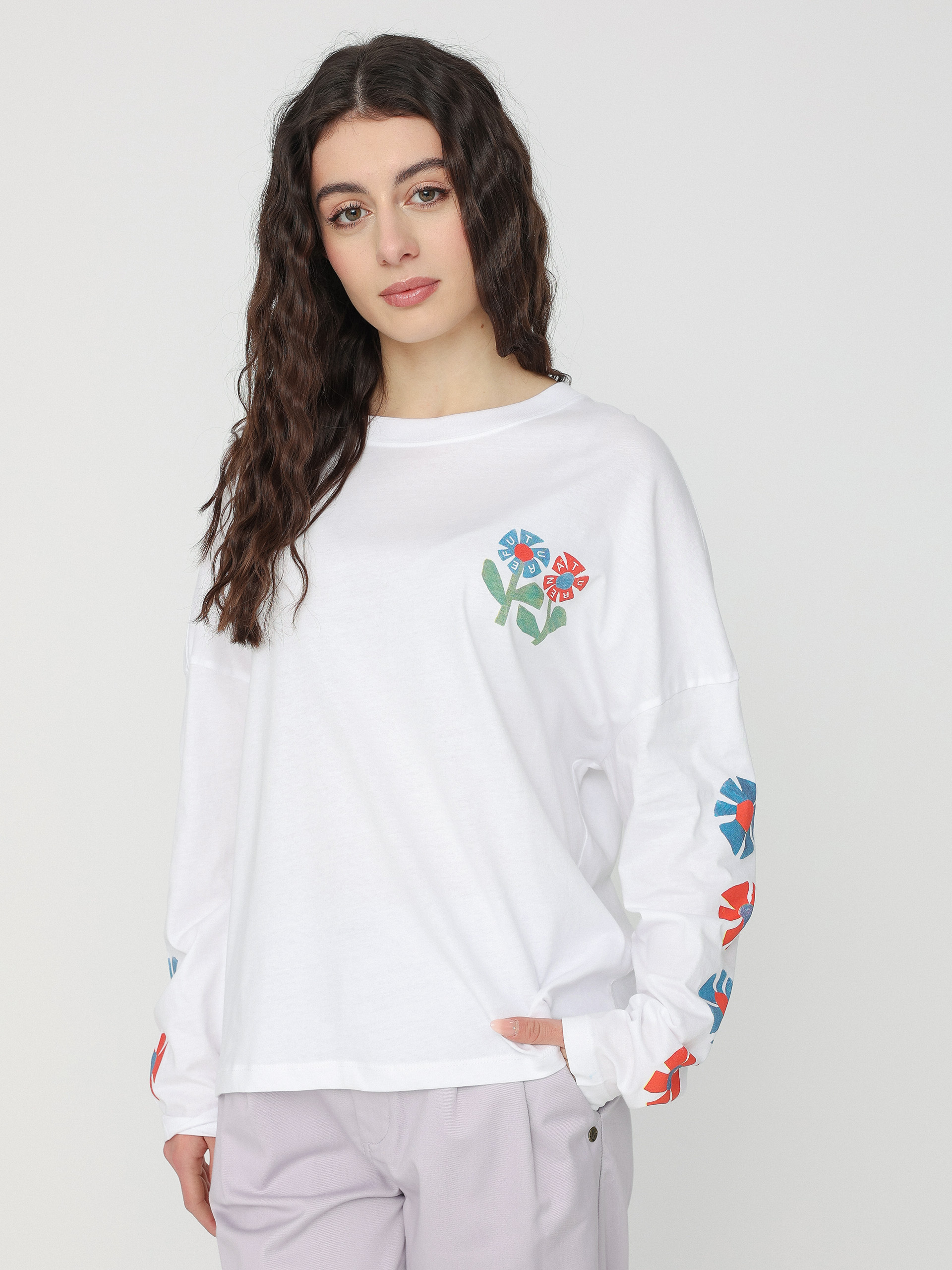 T-shirt Element Flowers Wheels Wmn (optic white)