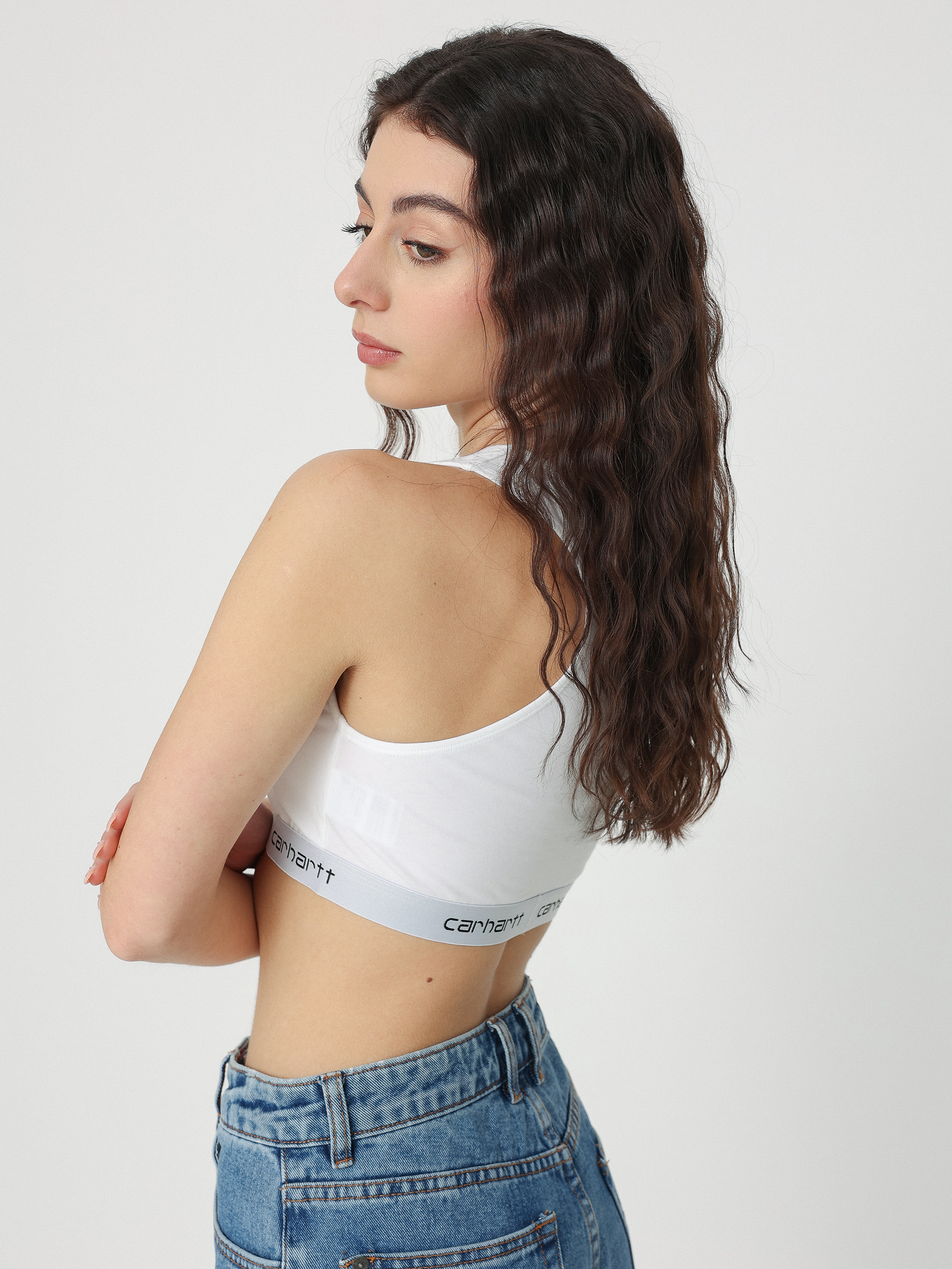 Top Carhartt WIP Script Racer Tank Wmn (white)