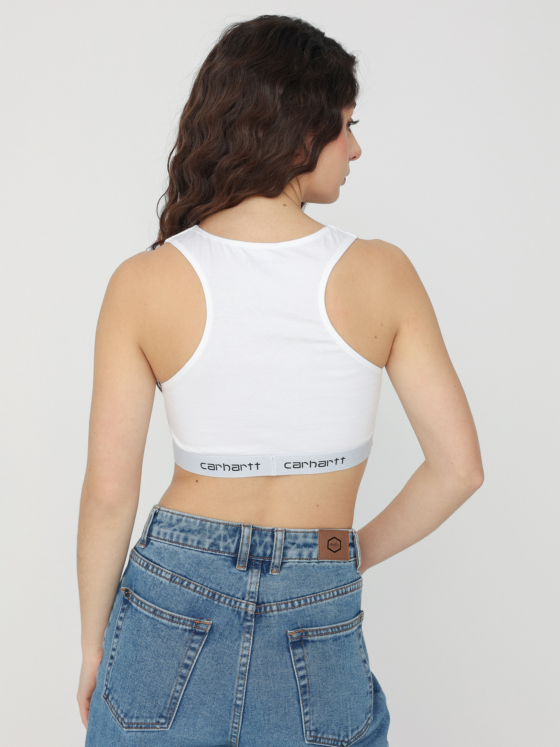 Top Carhartt WIP Script Racer Tank Wmn (white)