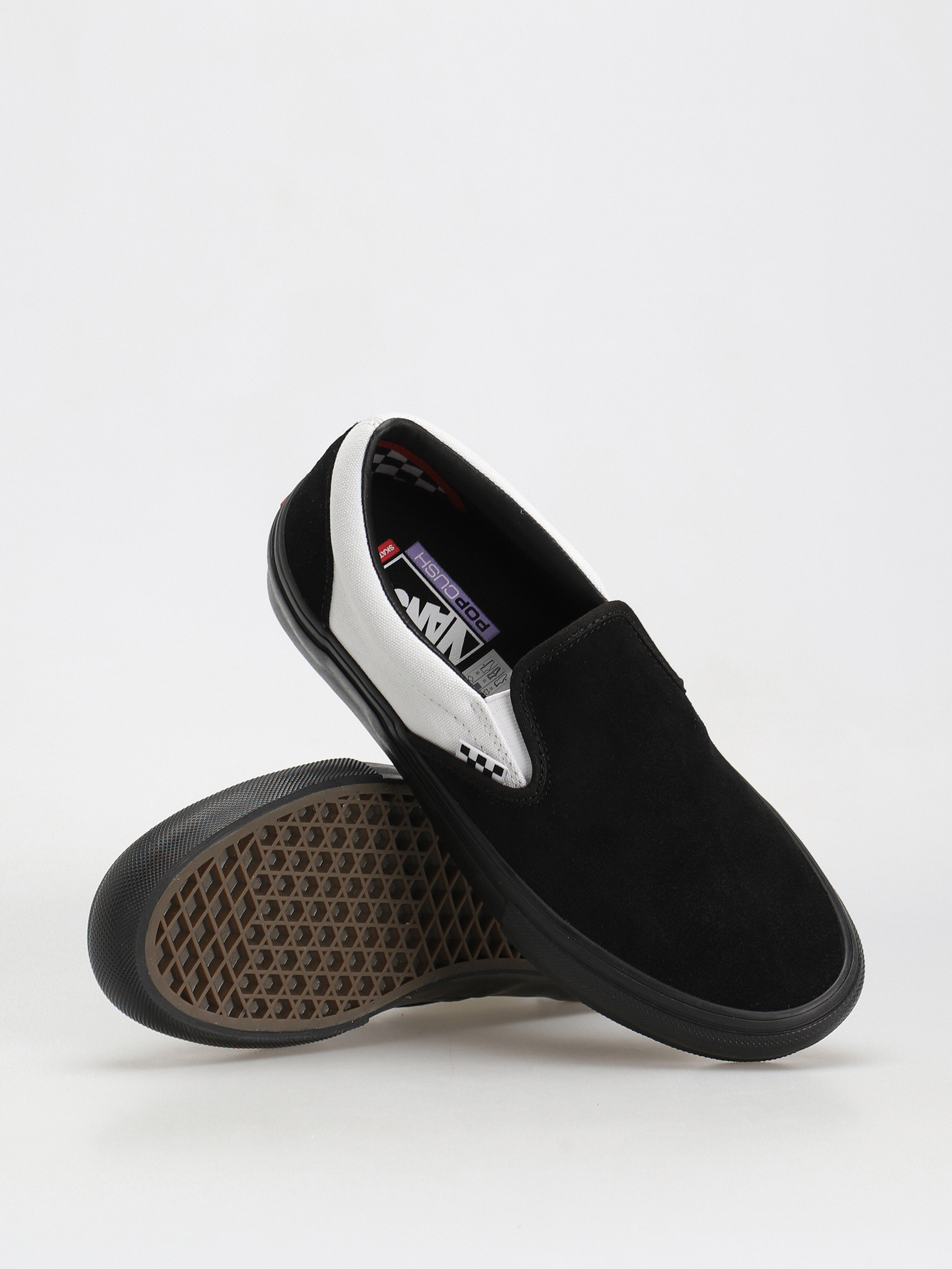 Buty Vans Skate Slip On (black/black/white)