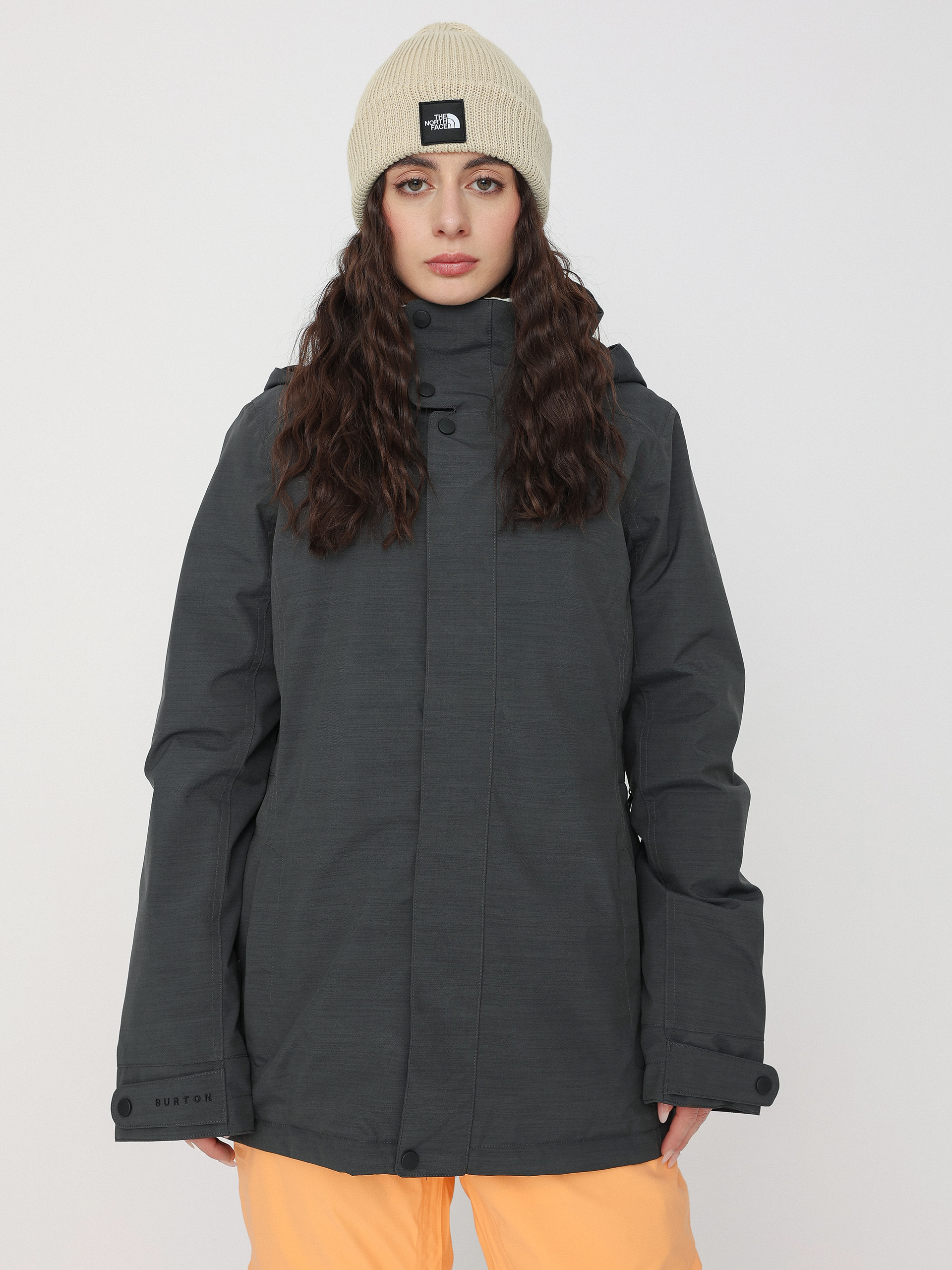 Kurtka snowboardowa Burton Jet Set Wmn (true black heather)