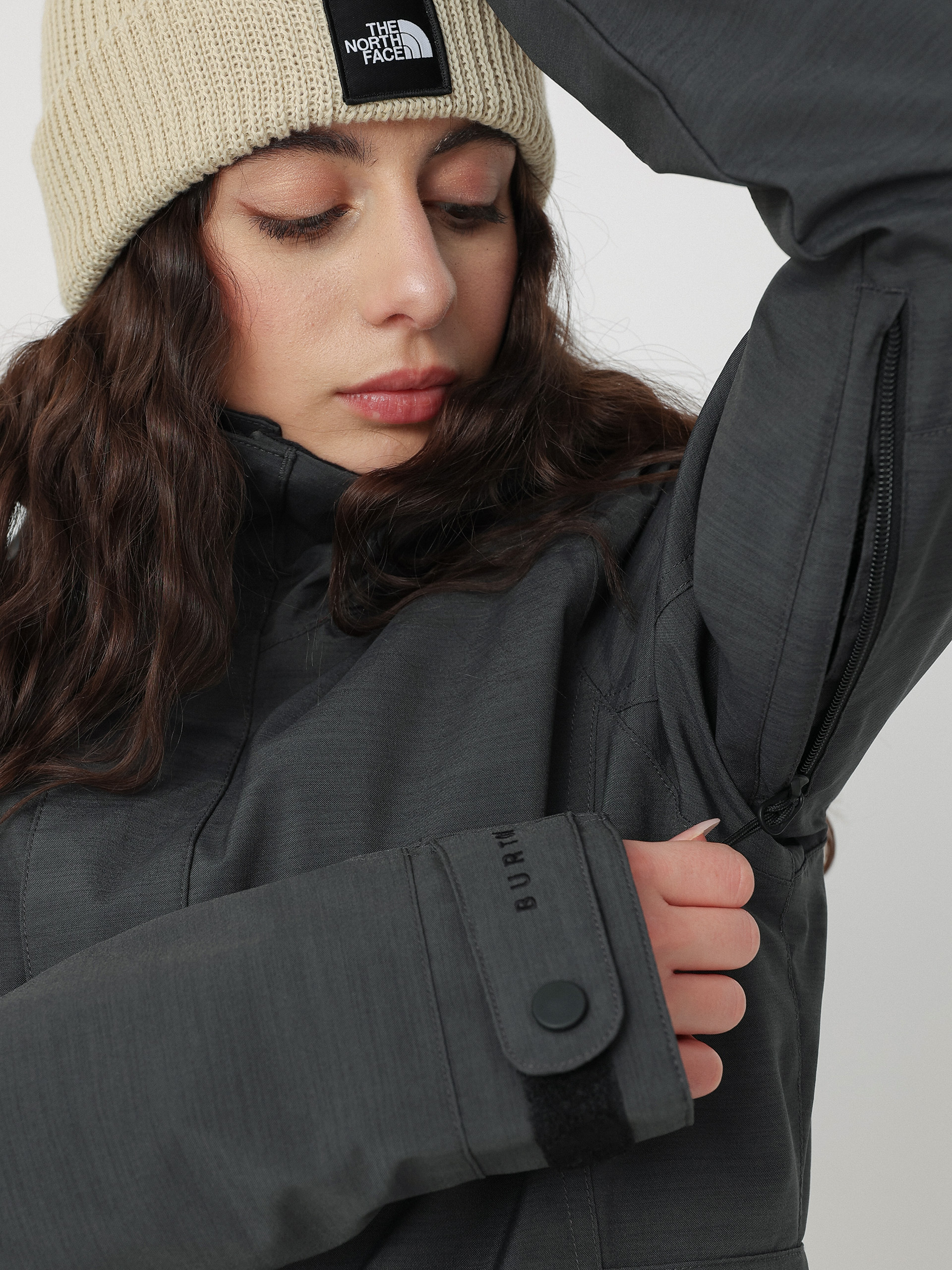 Damska Kurtka snowboardowa Burton Jet Set (true black heather)