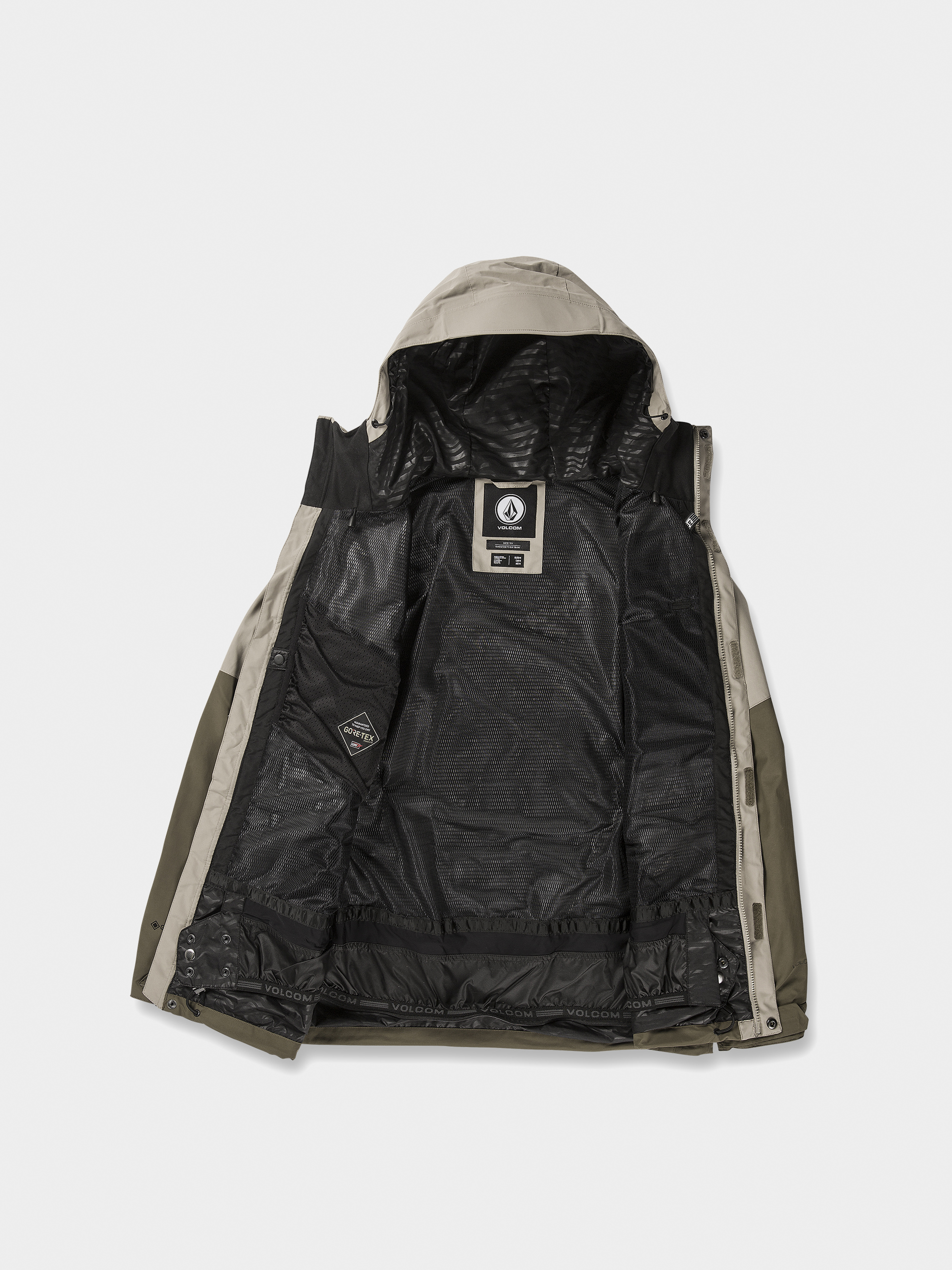 Męska Kurtka snowboardowa Volcom L Gore Tex (dark khaki)