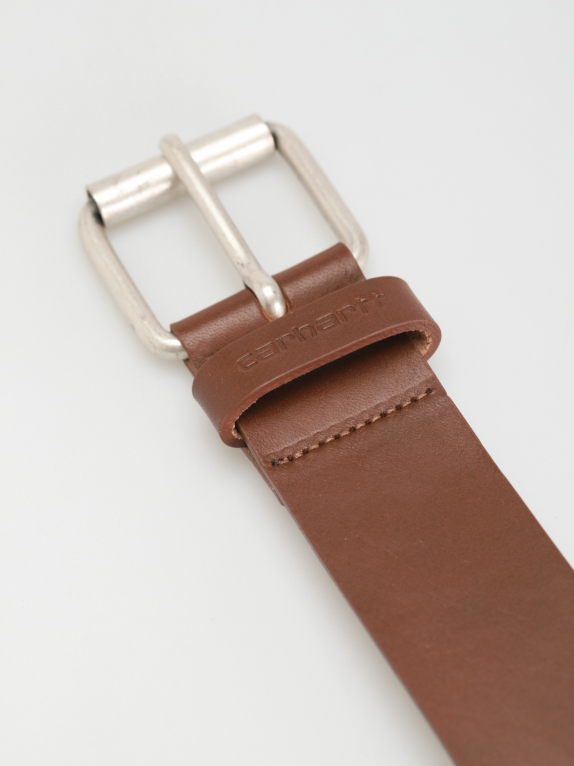 Pasek Carhartt WIP Script (cognac/silver)