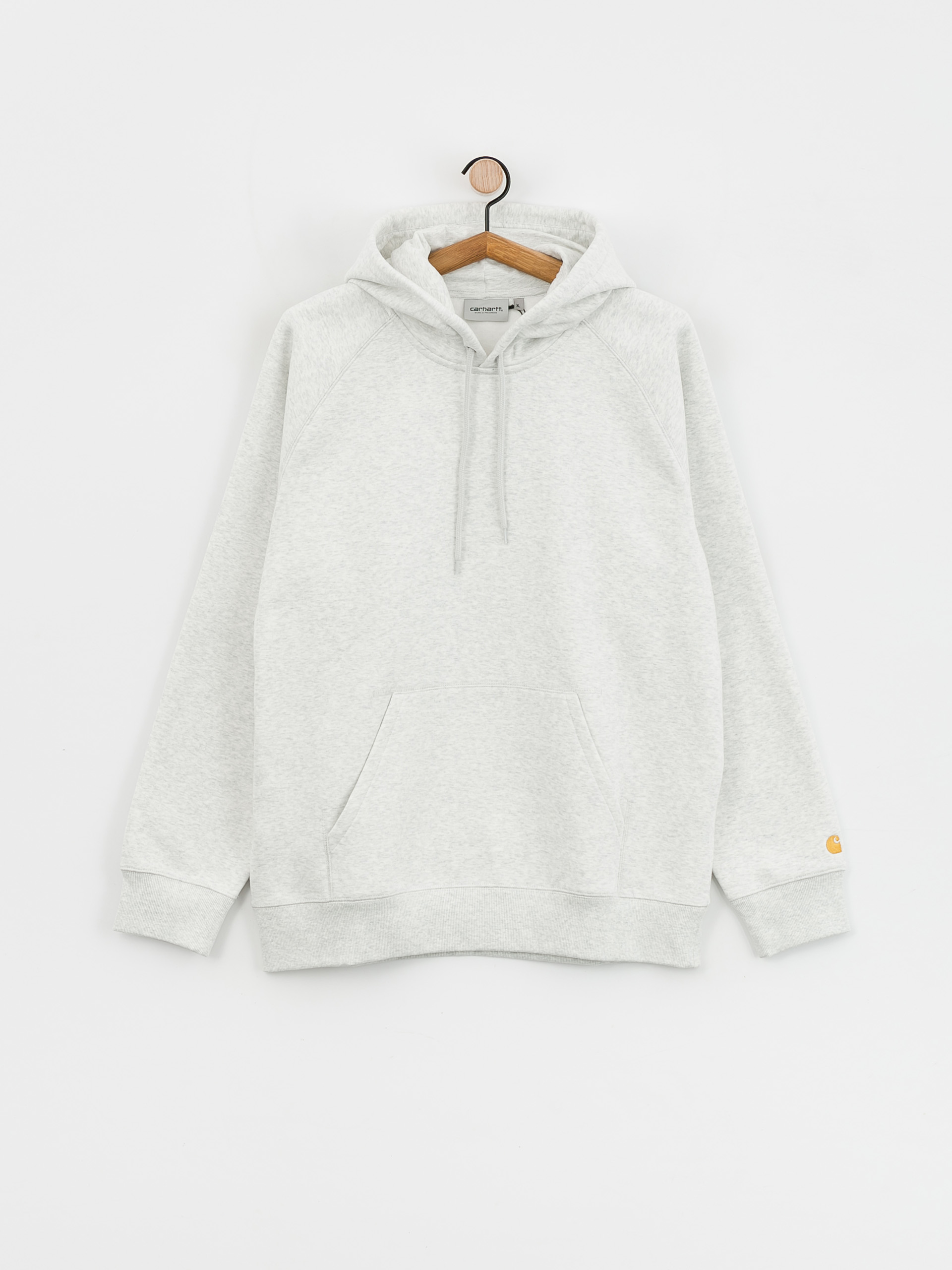 Bluza z kapturem Carhartt WIP Chase HD (ash heather/gold)