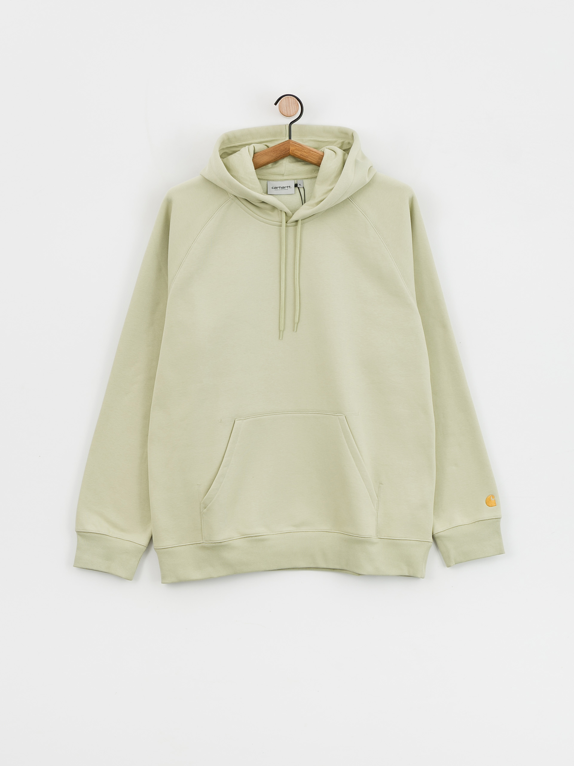 Bluza z kapturem Carhartt WIP Chase HD (agave/gold)